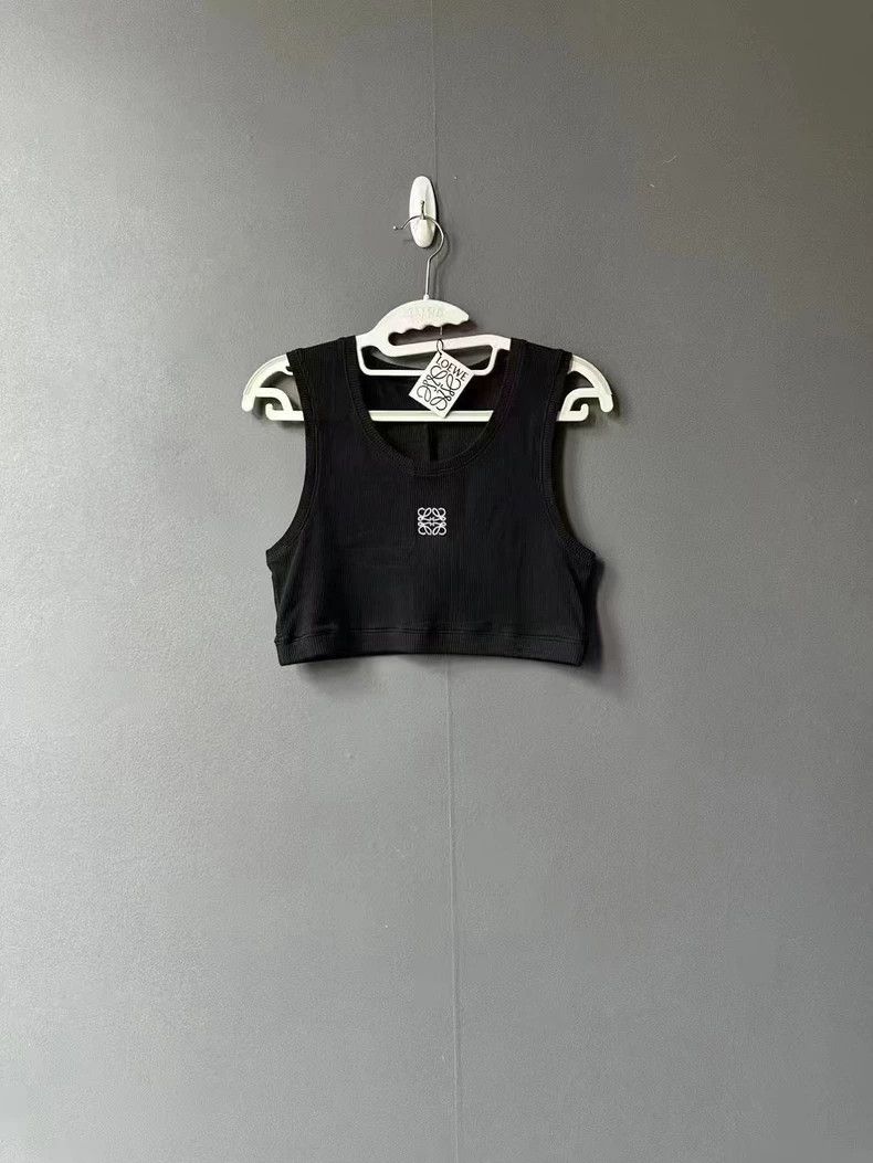 Loewe LOEWE Black embroidered vest Size L / US 10 / IT 46 - 1 Thumbnail