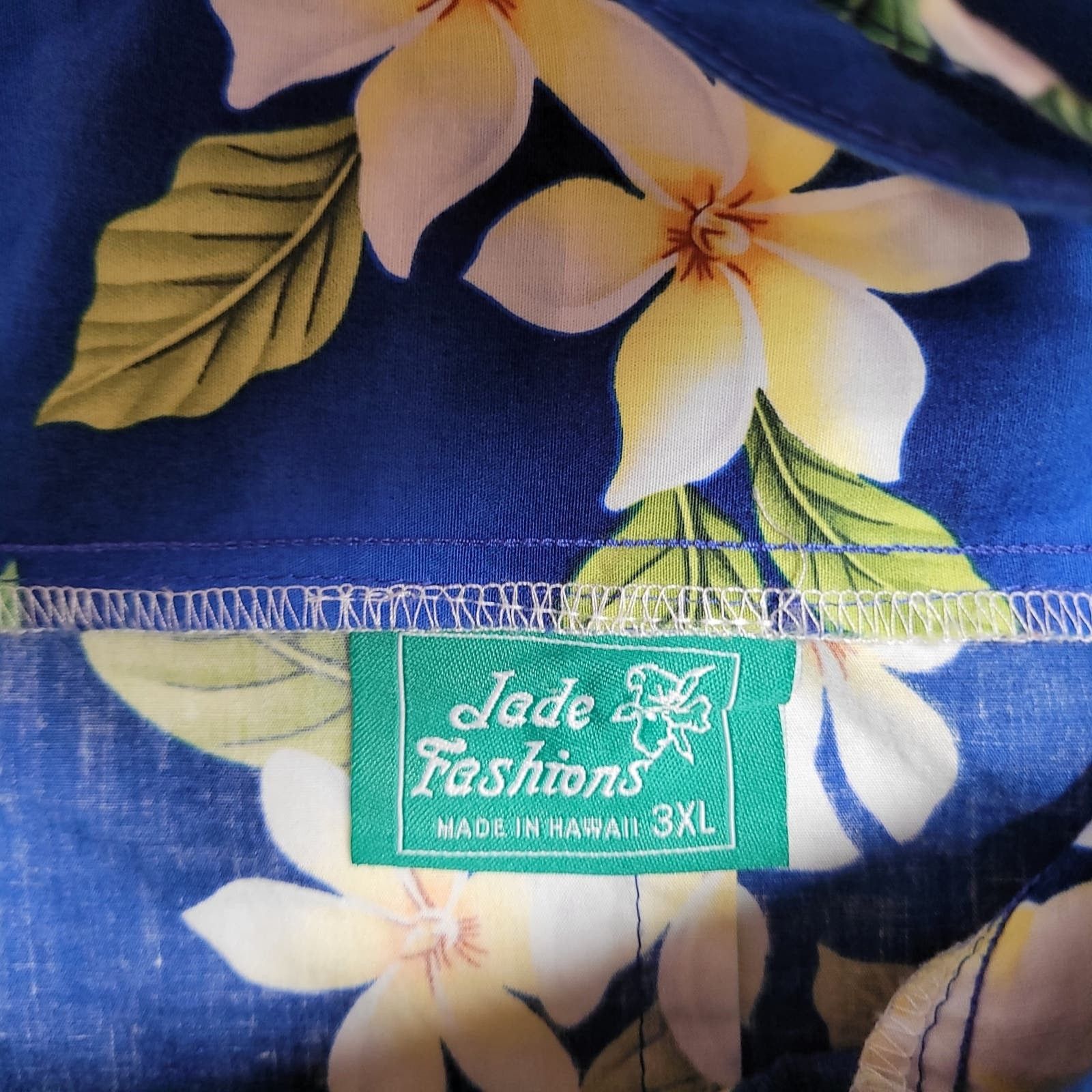 Other Vtg Jade Fashions Maxi Dress 3XL Sleeveless Hawaiian Floral Size 3XL / US 20-22 - 9 Thumbnail