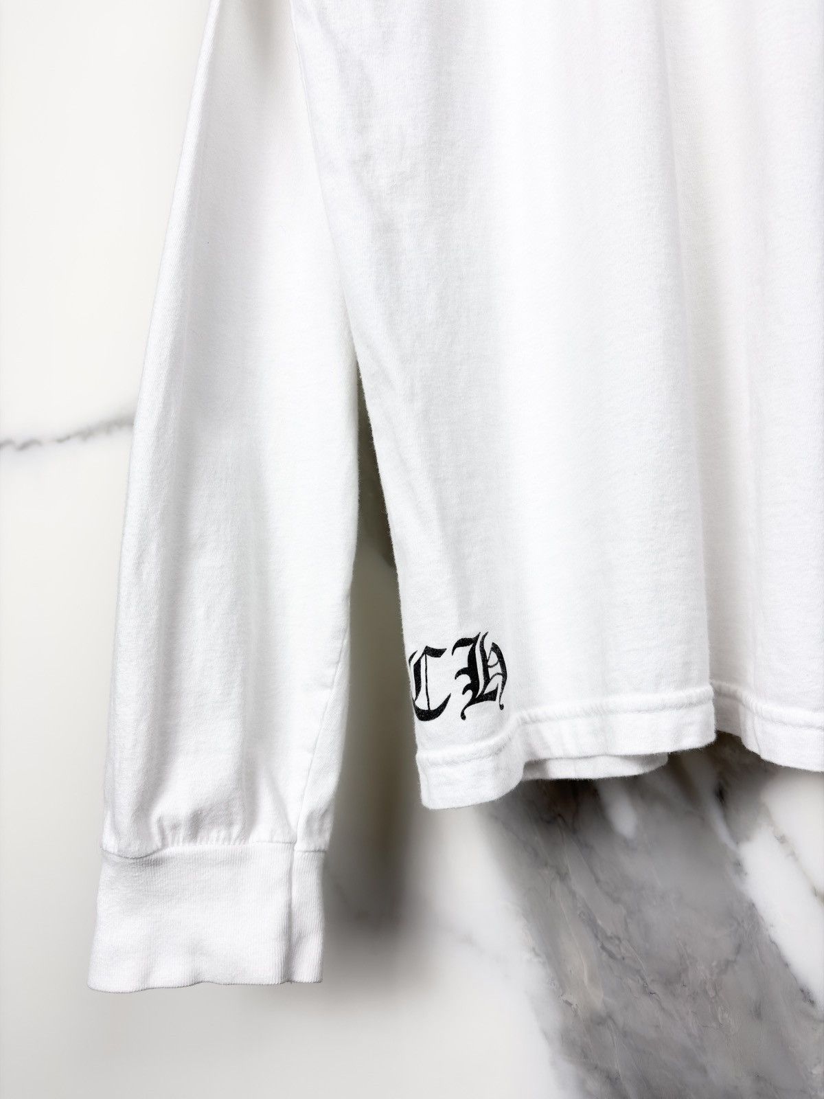 Chrome Hearts Chrome Hearts Made In Hollywood Logo Longsleeve Tshirt White Size US L / EU 52-54 / 3 - 6 Thumbnail