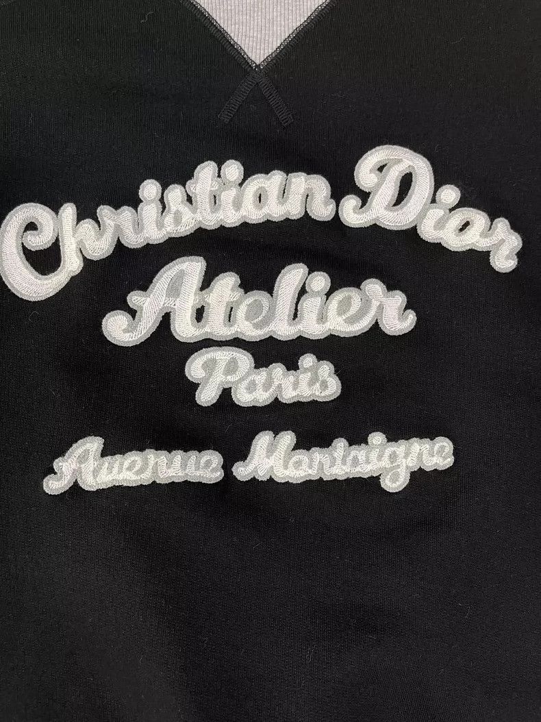 Dior Dior black gray long sleeve sweatshirt Size US XXS / EU 40 - 3 Thumbnail