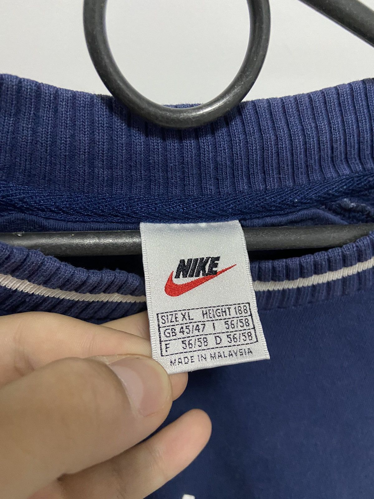 Nike × Vintage Nike big logo spell out swoosh sweatshirt vintage Size US XL / EU 56 / 4 - 5 Thumbnail