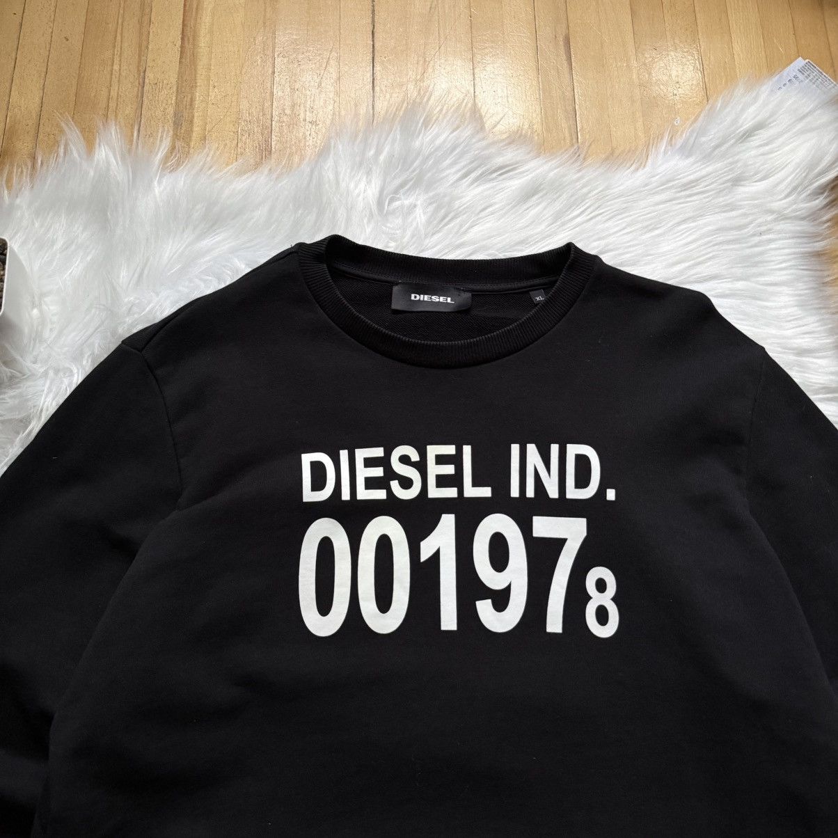 Diesel 📌 Crazy Diesel Y2K Black Sweatshirt Size US XL / EU 56 / 4 - 2 Thumbnail