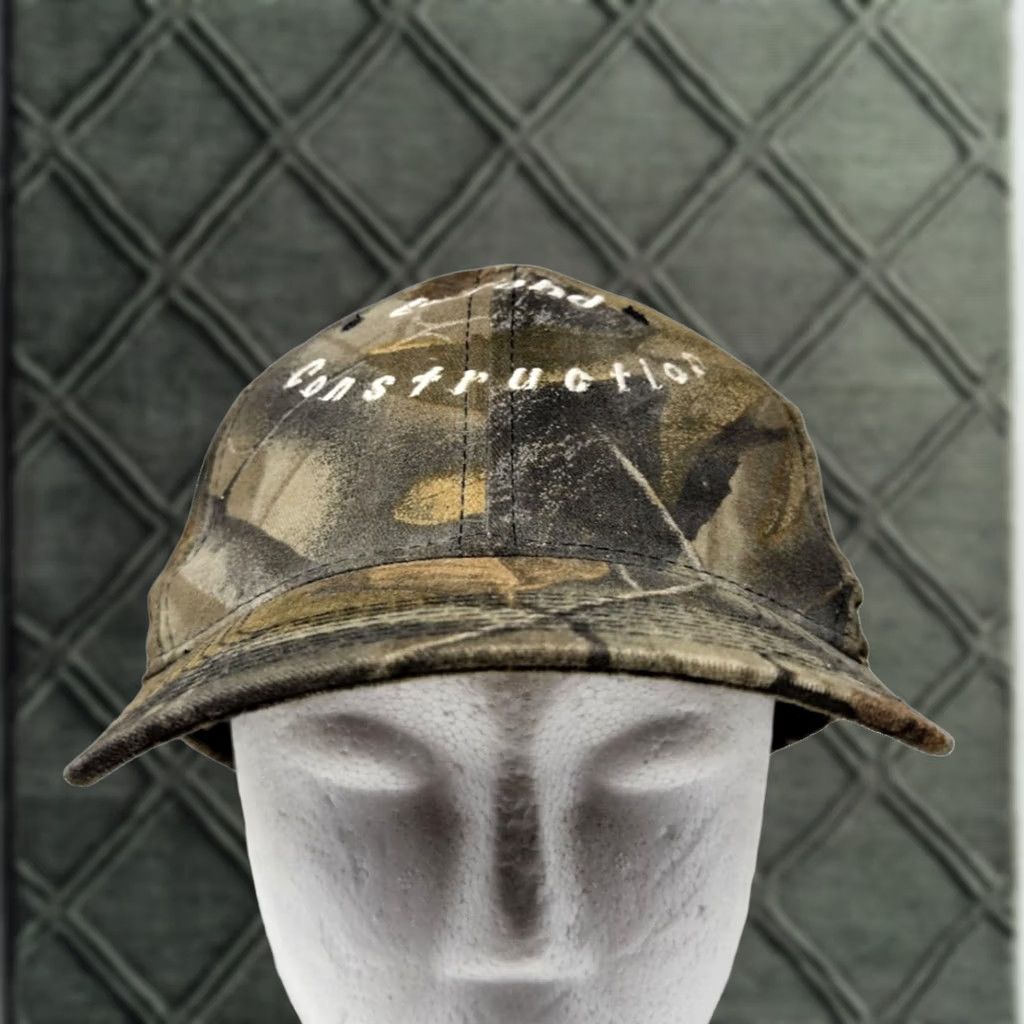 Vintage LaFond Construction Hat Cap Snap Back One Size Camouflage Advertising Embroidered Mens Size ONE SIZE - 1 Thumbnail