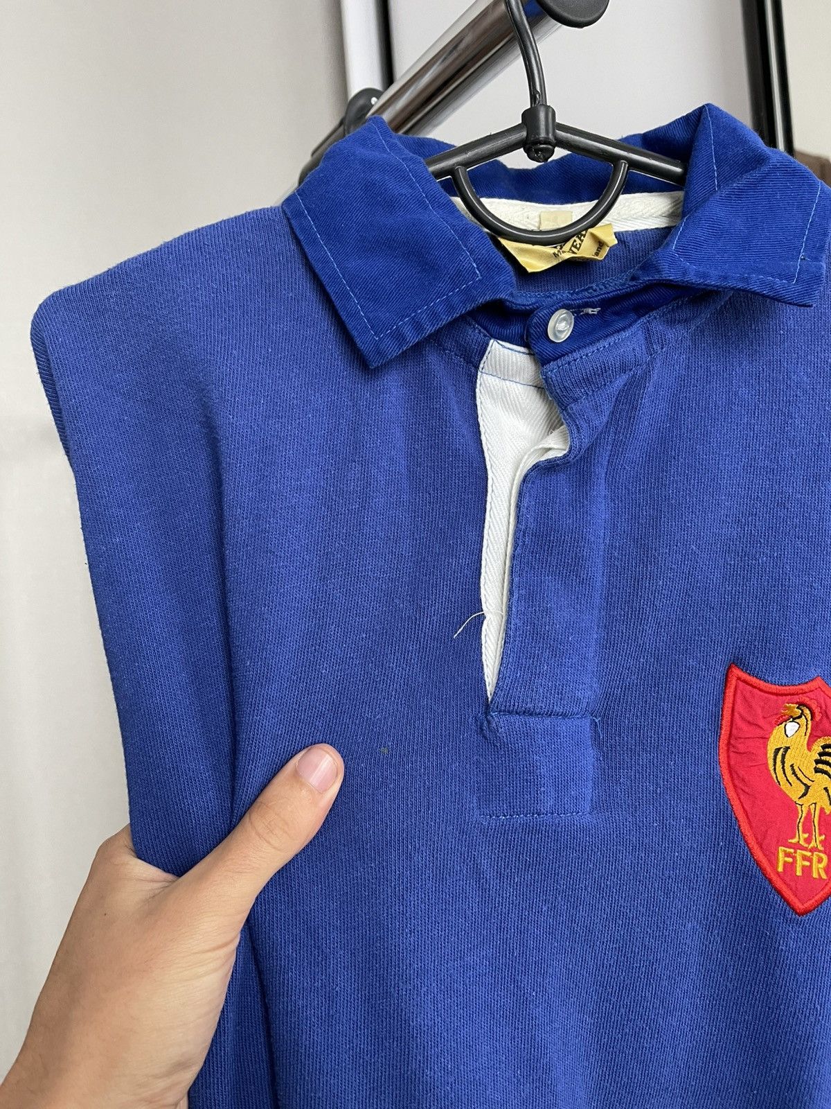 Vintage France Rugby Vintage Sweatshirt Pullover 70s 80s Size US XL / EU 56 / 4 - 10 Thumbnail