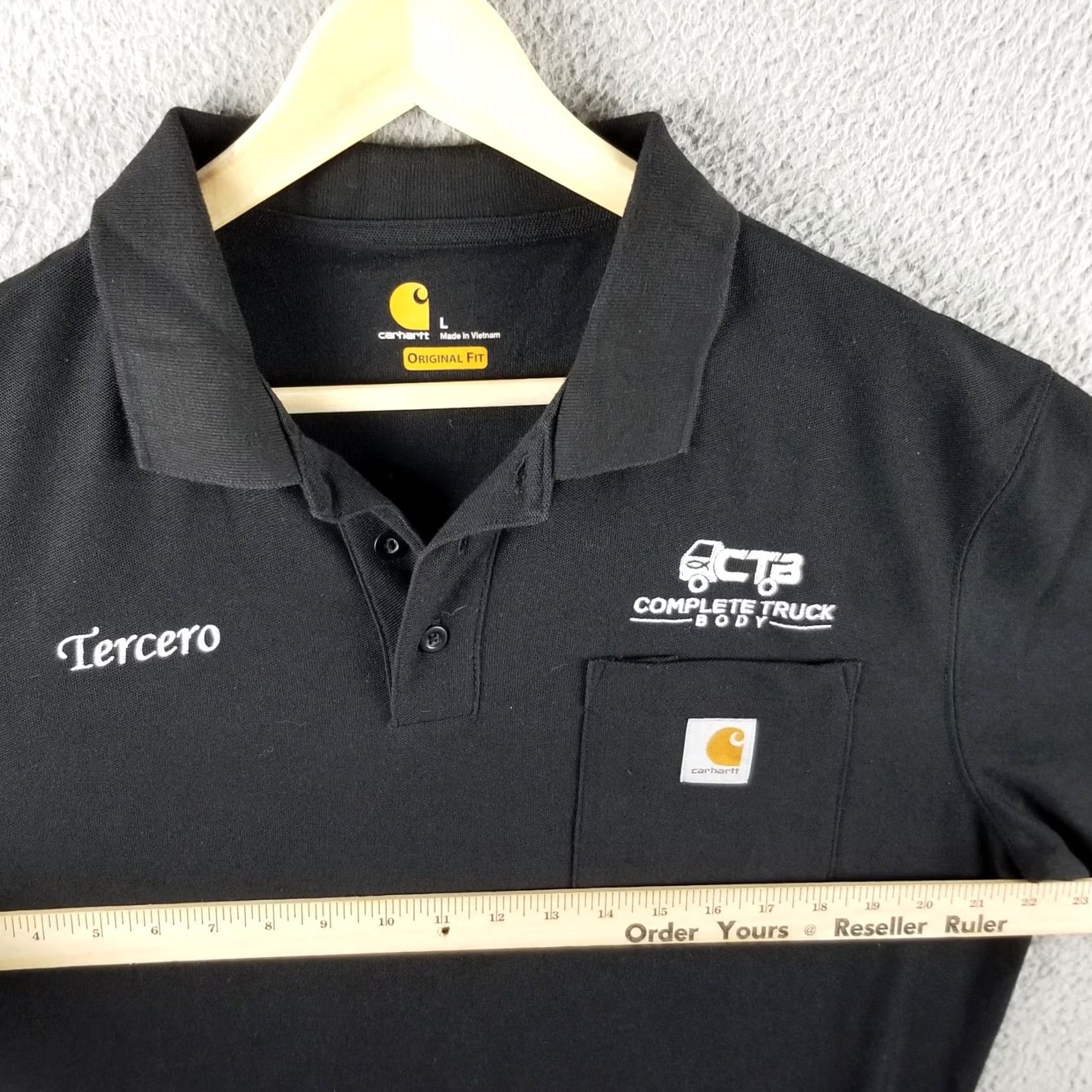 Carhartt Carhartt Polo Shirt Men Large Black Original Fit Pocket Logo K570 Workwear Jesus Truck Fish Size US L / EU 52-54 / 3 - 6 Thumbnail