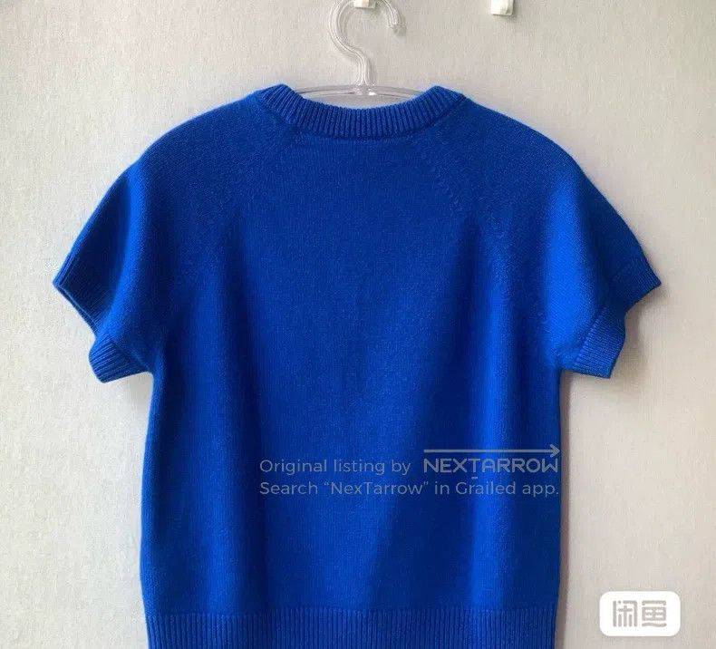 Hermes Hermes Blue Knit Short Sleeve with Ice Cream Pattern on Ch Size XS / US 0-2 / IT 36-38 - 2 Thumbnail