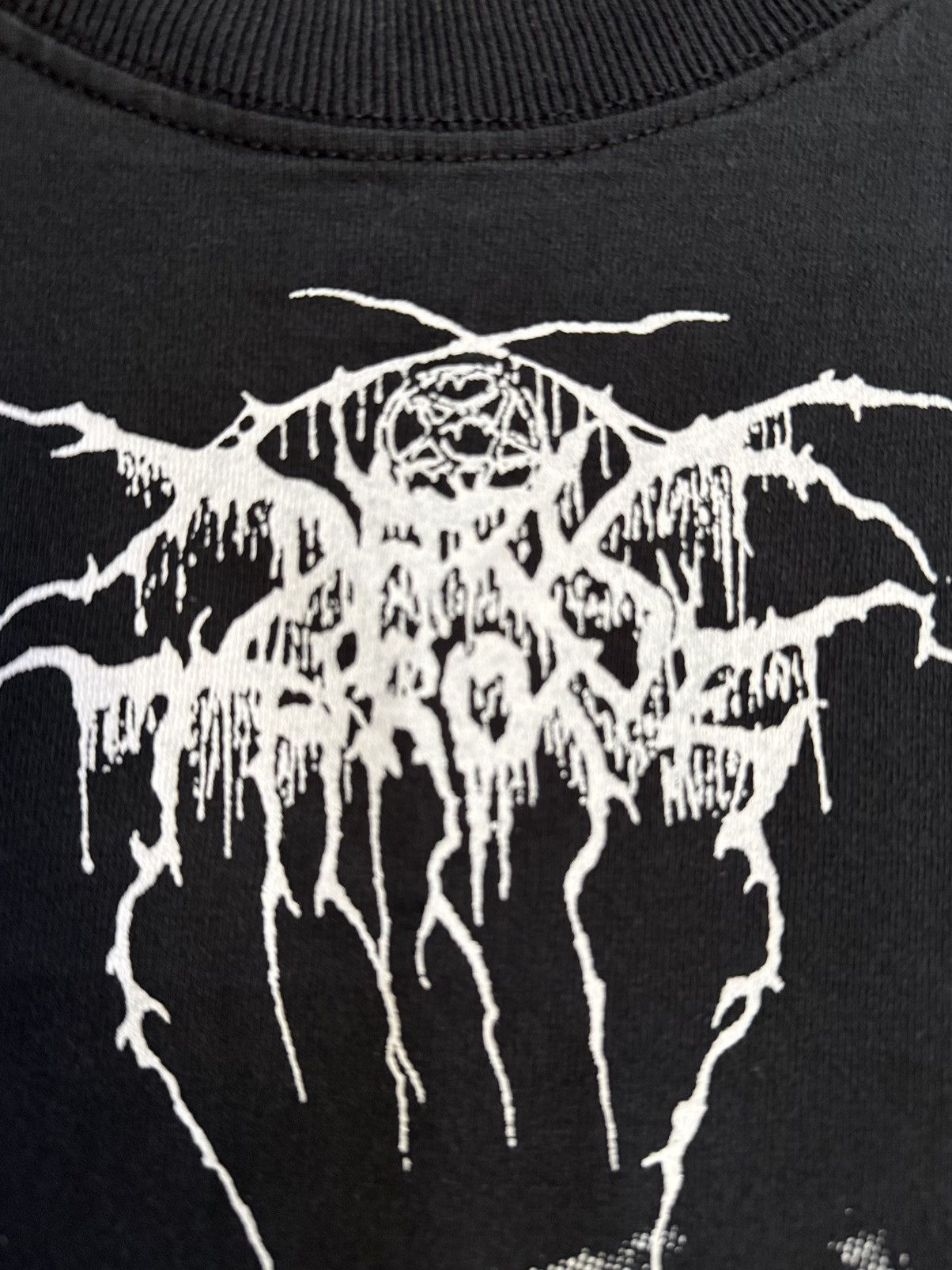 Band Tees Vintage 90s Dark Throne Black Metal Band Faded Ireland Tee Size US XL / EU 56 / 4 - 7 Thumbnail