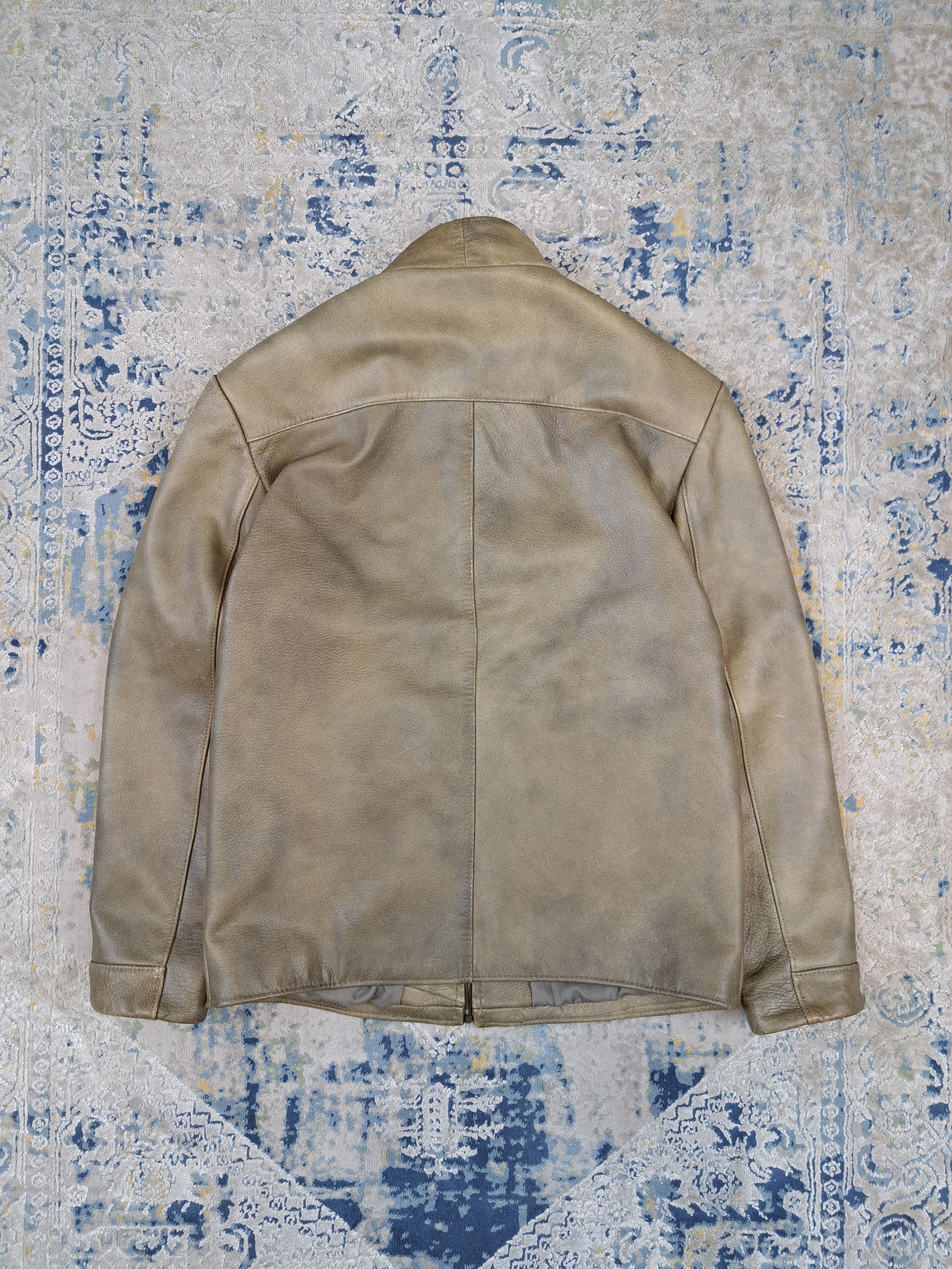 Genuine Leather Vintage Archive Leather Jacket Cafe Racer Old Money Size US L / EU 52-54 / 3 - 2 Thumbnail