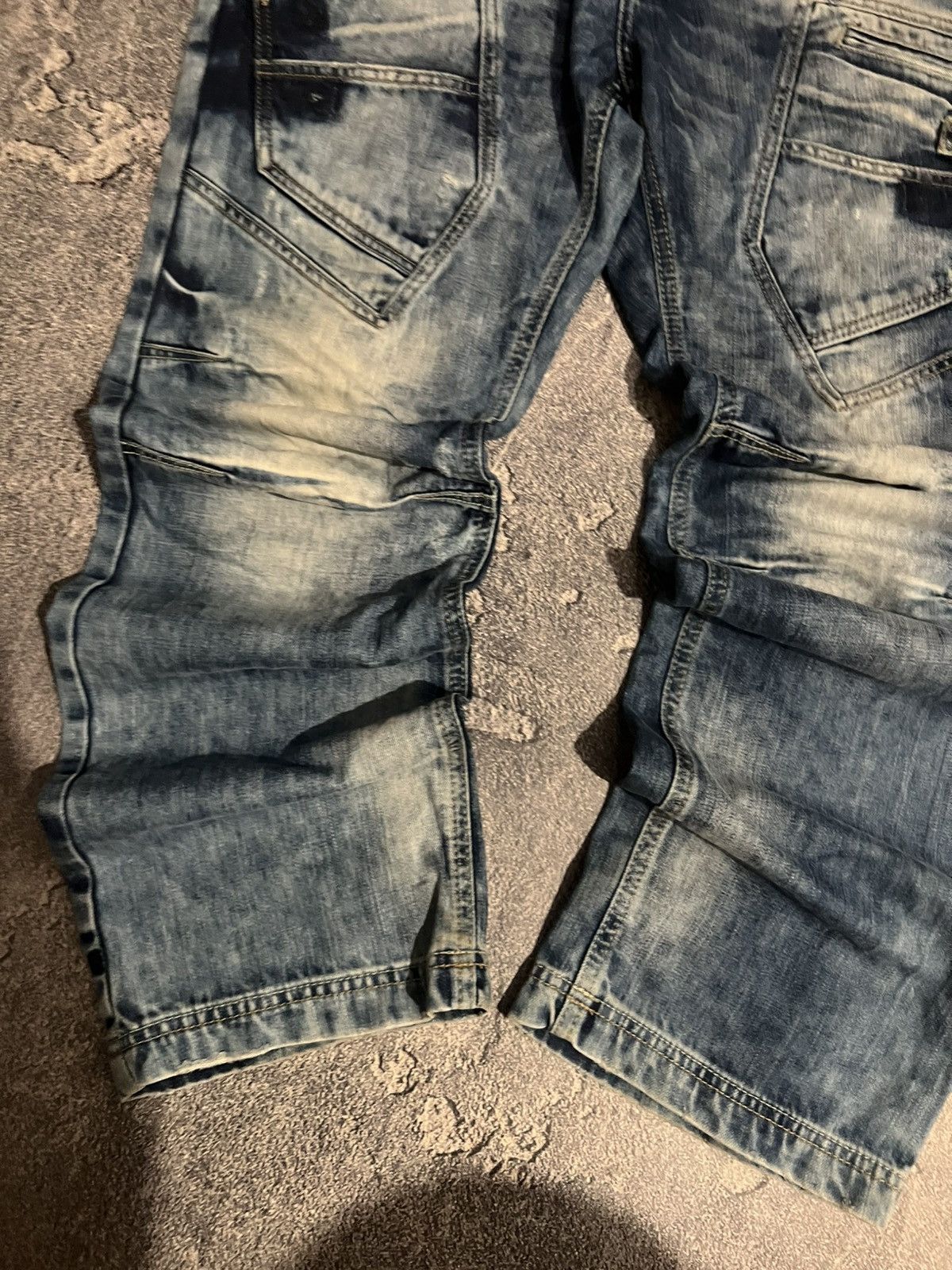 SWAG Contrast Patched Distressed Archive Jeans