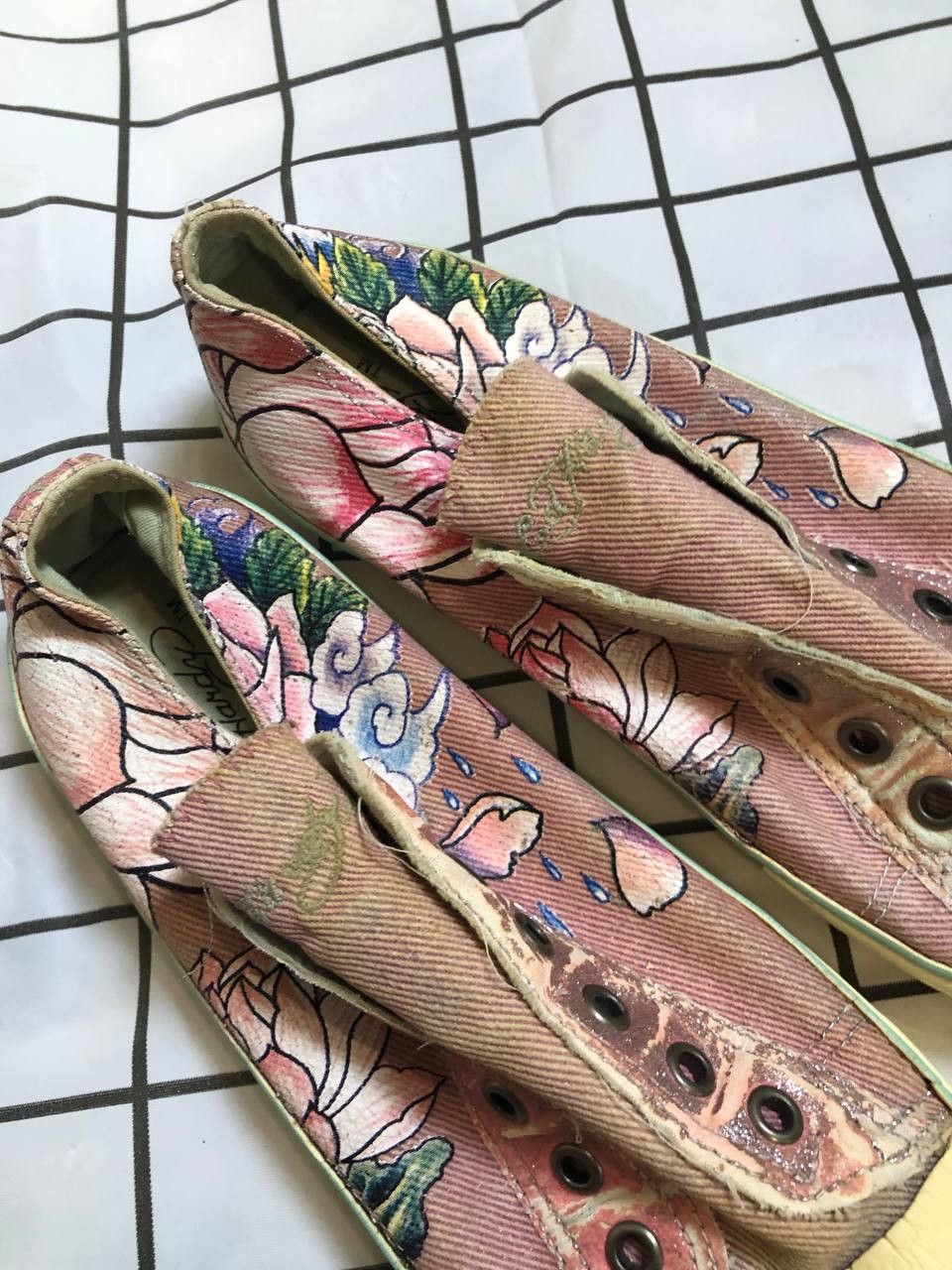 Ed Hardy Ed Hardy Low Top Slip Ons Tiger Sneakers Women's Size US 7 Size US 7 / IT 37 - 4 Thumbnail