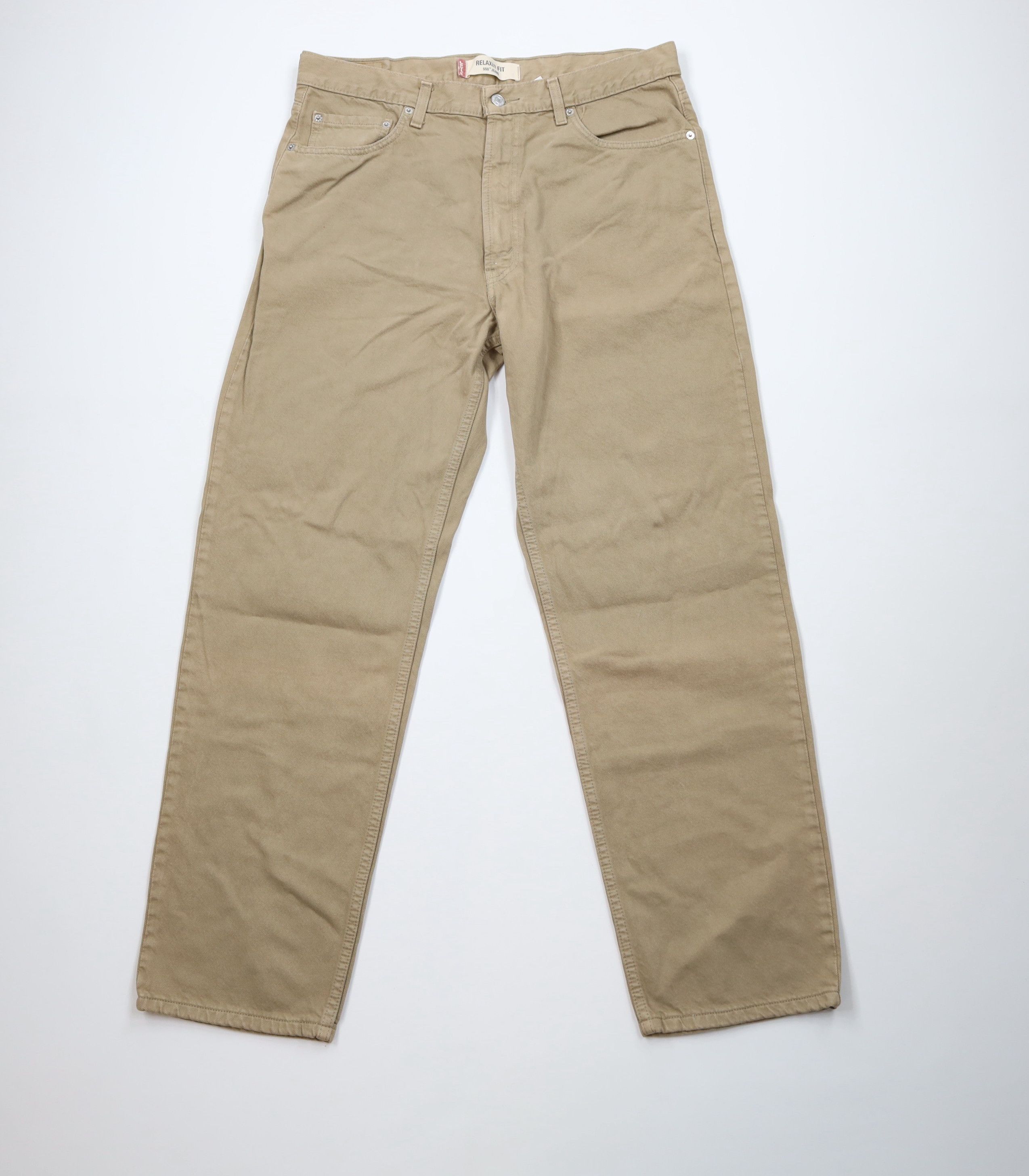 Levi's Vintage Y2K 2003 Levis 550 Fit Denim Jeans Beige Khaki Size US 36 / EU 52 - 1 Thumbnail