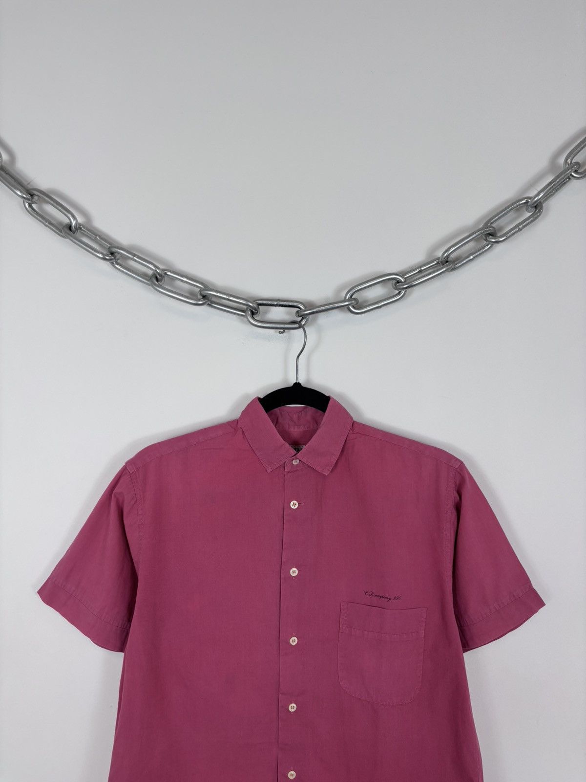 C.P. Company Vintage C.P. Company Pocket Logo Rare Short Sleeve Shirt Size US S / EU 44-46 / 1 - 2 Thumbnail
