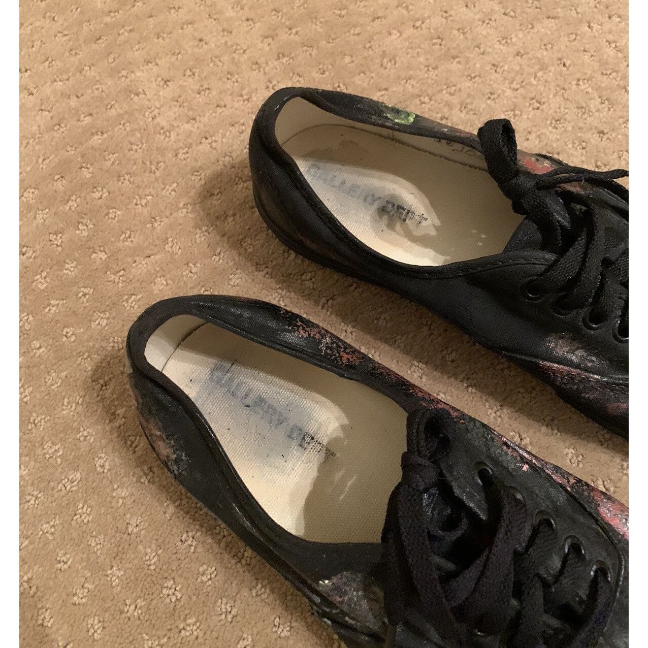 Gallery Dept. Gallery Dept. New Paint Splatter Canvas Sneakers Black Multi Size US 8 / EU 41 - 3 Thumbnail