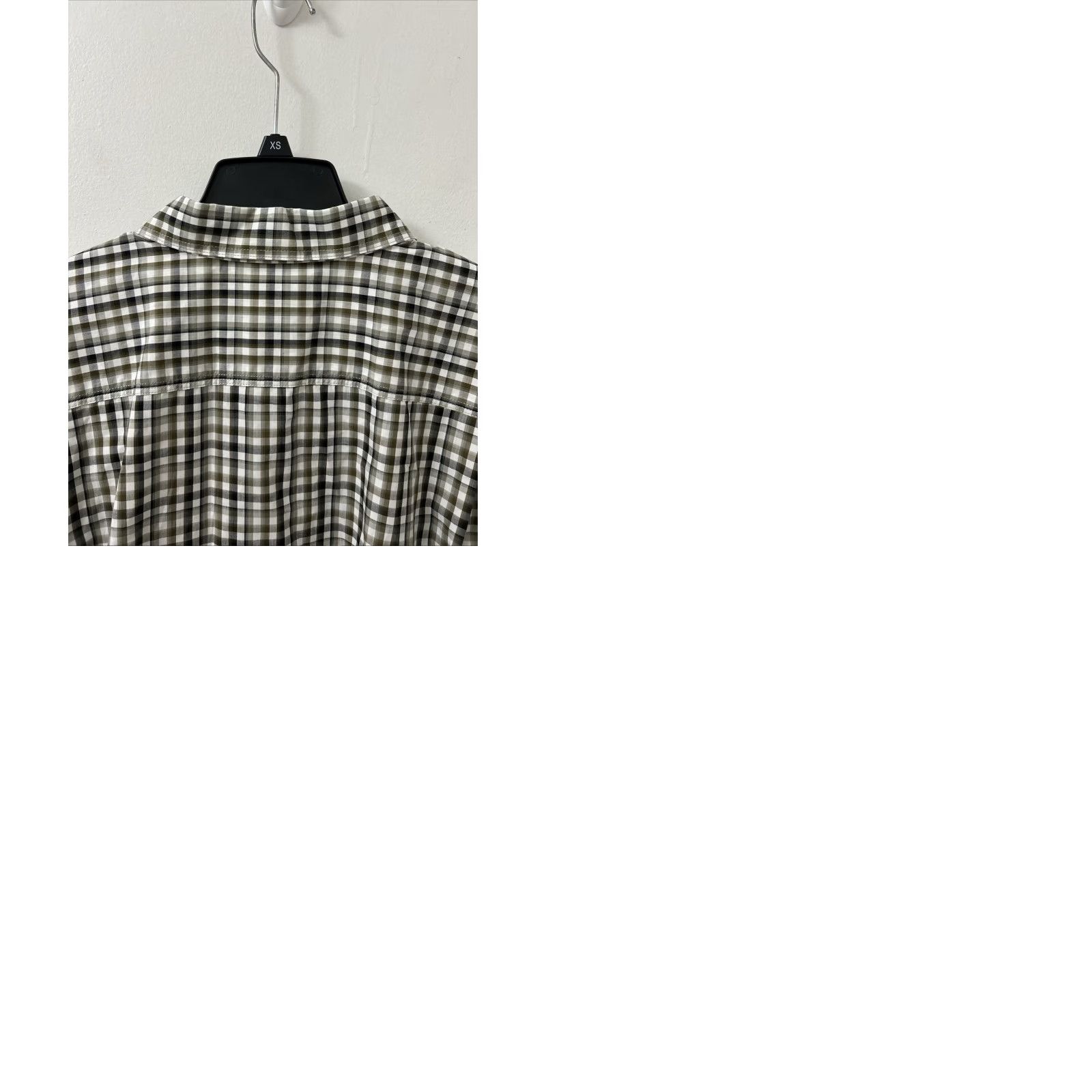 The Mountain Blue Mountain Shirt Mens 2XL Green Oxford Plaid Poplin Button Down Short Sleeve Shirt Size US XXL / EU 58 / 5 - 9 Thumbnail