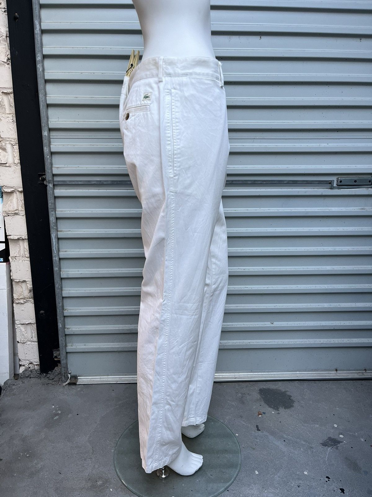 Lacoste MEN’S LACOSTE WHITE COTTON PANTS Size US 44 / EU 60 - 11 Thumbnail