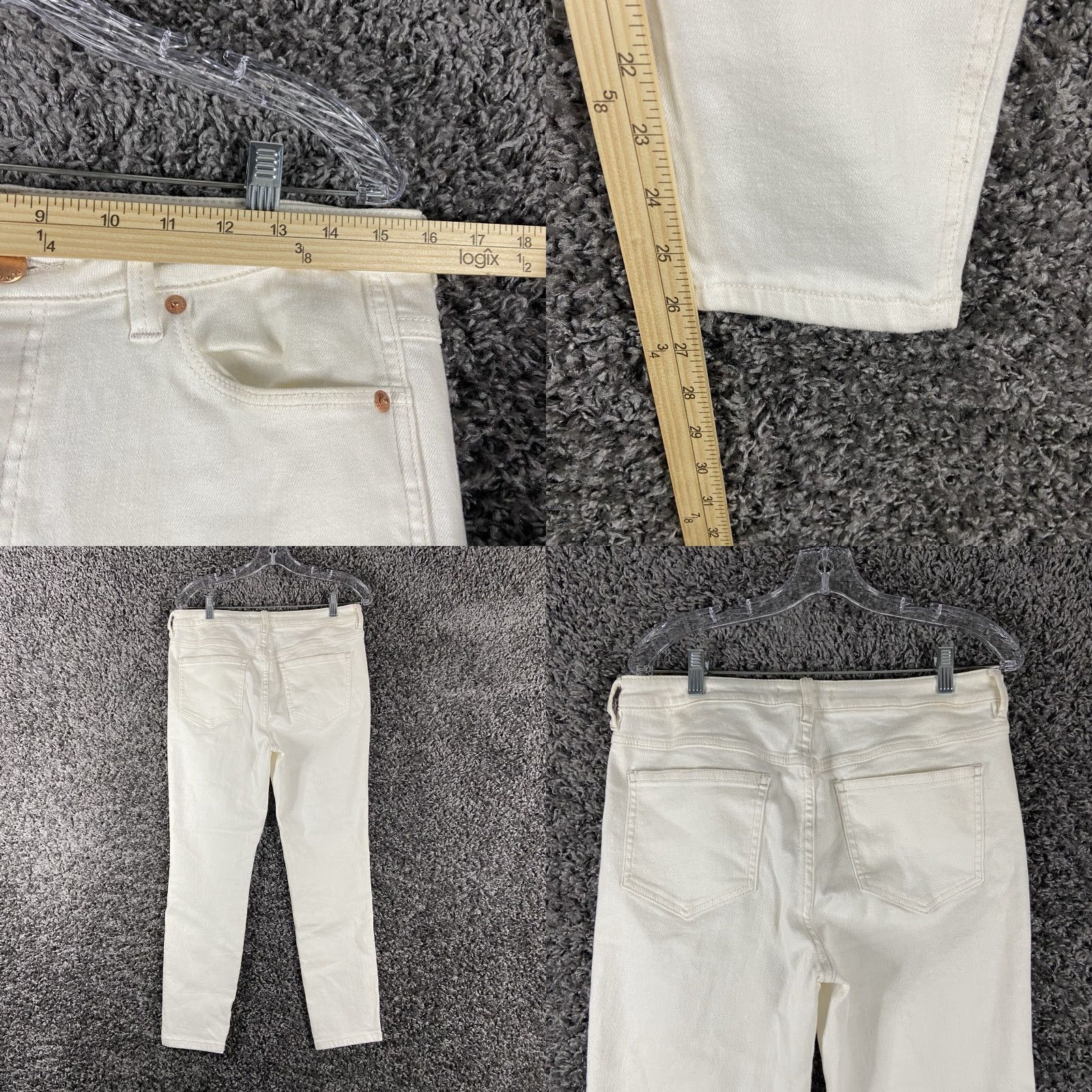 Free People Free People Jeans Skinny Women’s 30 White Regular Women Size 30 White Skinny Jeans 30 Women Size 30" / US 8 / IT 44 - 8 Thumbnail