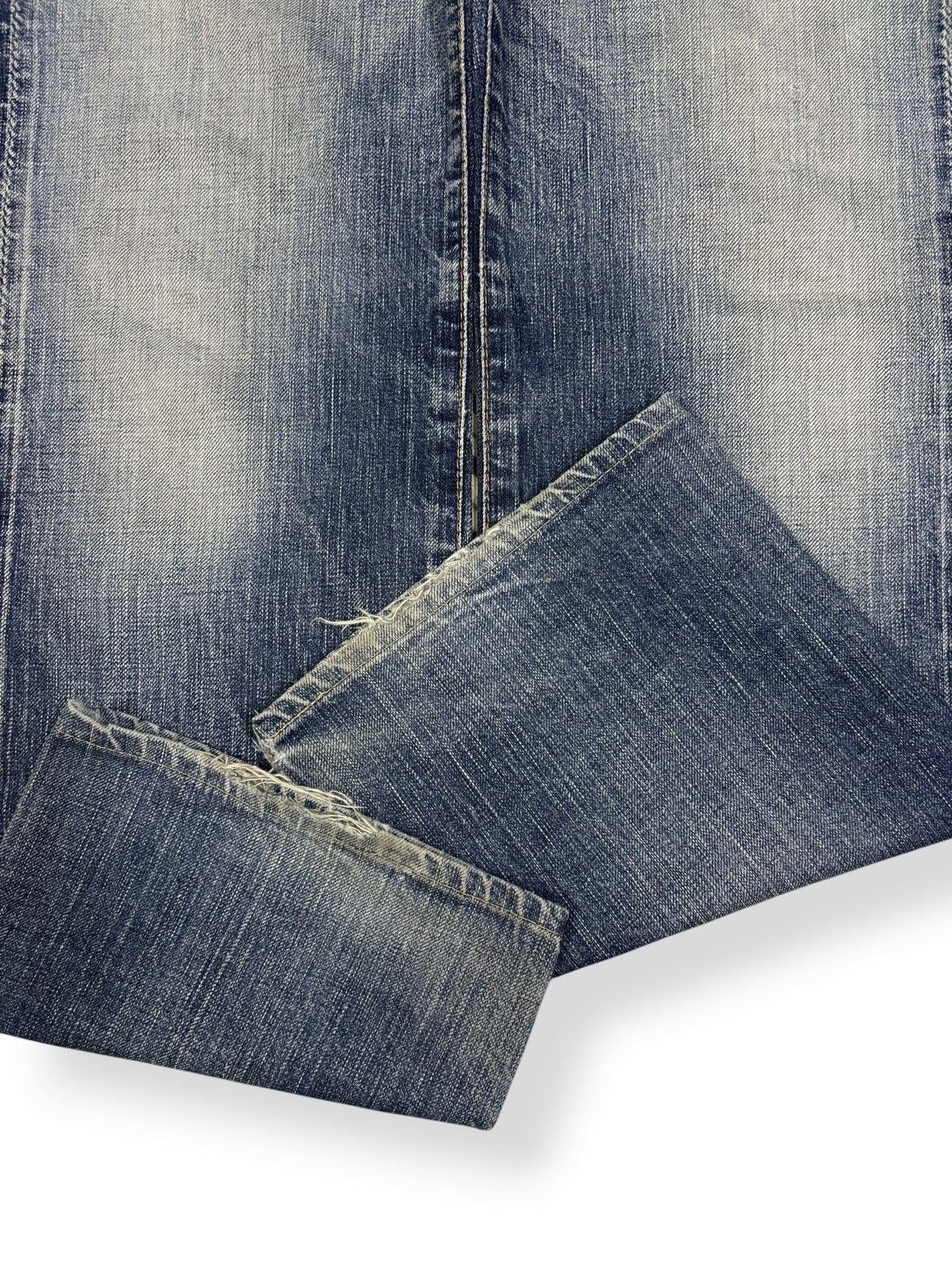 Junya Watanabe Vintage Johnbull Selvedge Whisker Loose Fit Distressed Jeans Size US 31 - 10 Thumbnail