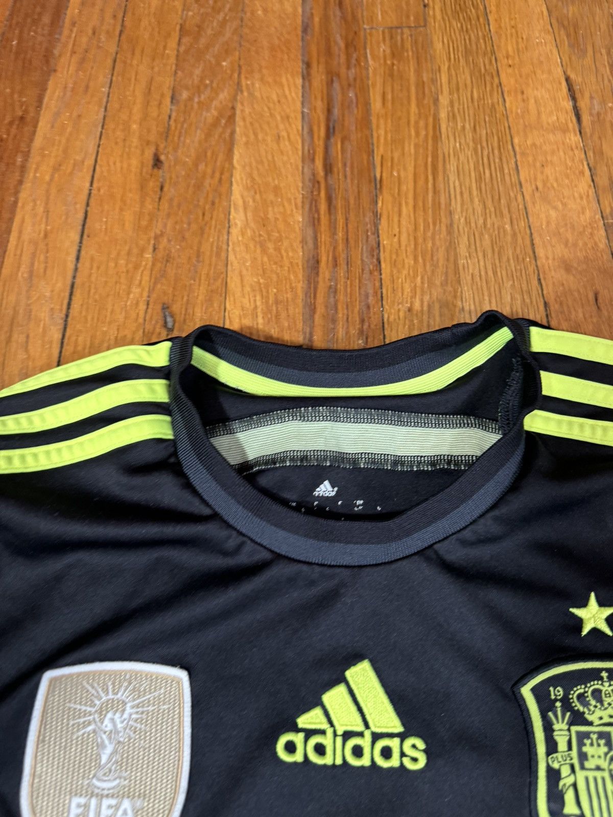 Adidas Adidas Climacool Spain National Black Soccer Jersey 2013 Size US S / EU 44-46 / 1 - 4 Thumbnail