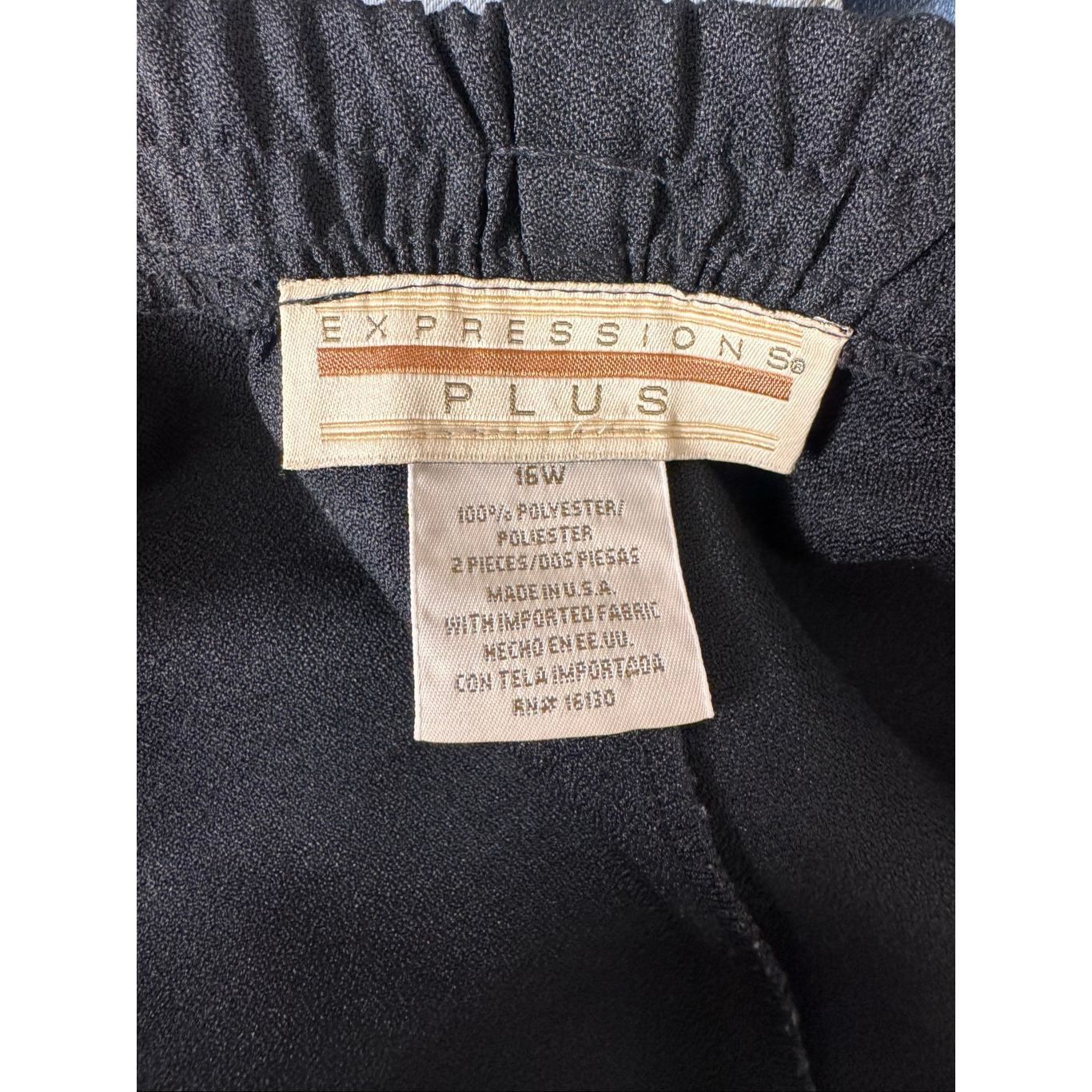 Other Black Expressions Plus Pull-On Midi Skirt 16W | Classic Stre Size 38" / US 16 / IT 52 - 2 Thumbnail