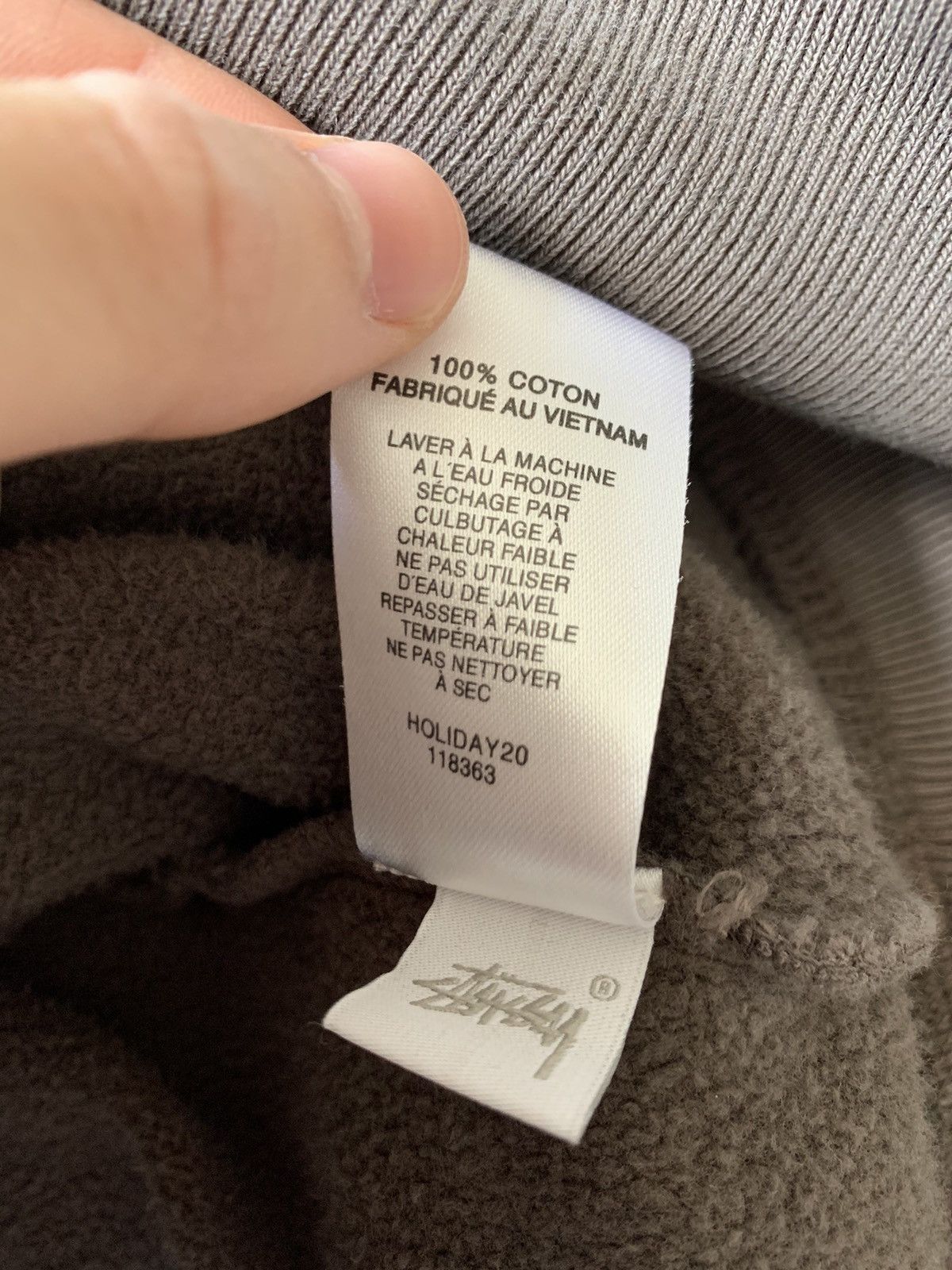 Stussy Taupe Stüssy Stock Logo Crew Size US XL / EU 56 / 4 - 5 Thumbnail