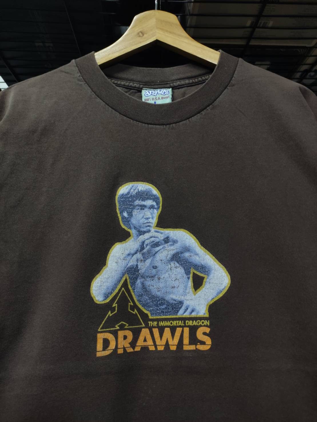 Hook-Ups Vtg 90's Drawls Skateboard Bruce Lee The Immortal Dragon Size US L / EU 52-54 / 3 - 1 Thumbnail