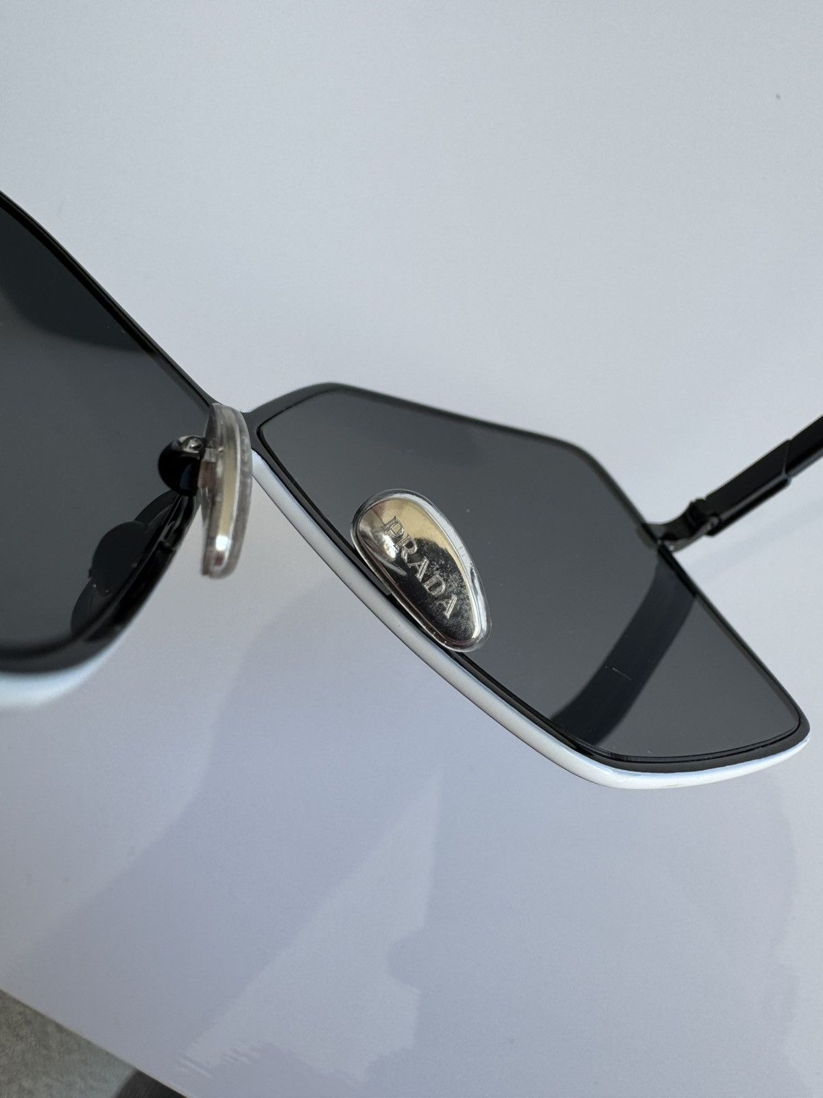 Prada Prada Sunglasses SPR Black Shield Gradient Designer Size ONE SIZE - 8 Thumbnail