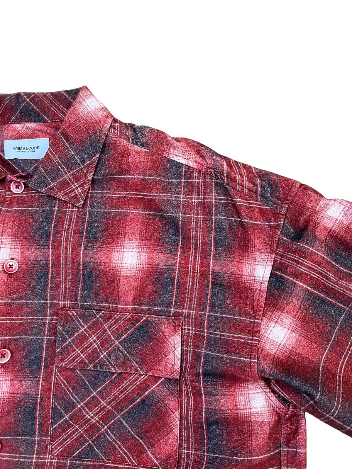Flannel Primalcode Newwave Japan Plaid Big Fit Cropped lannel Shirt Size US XL / EU 56 / 4 - 9 Thumbnail