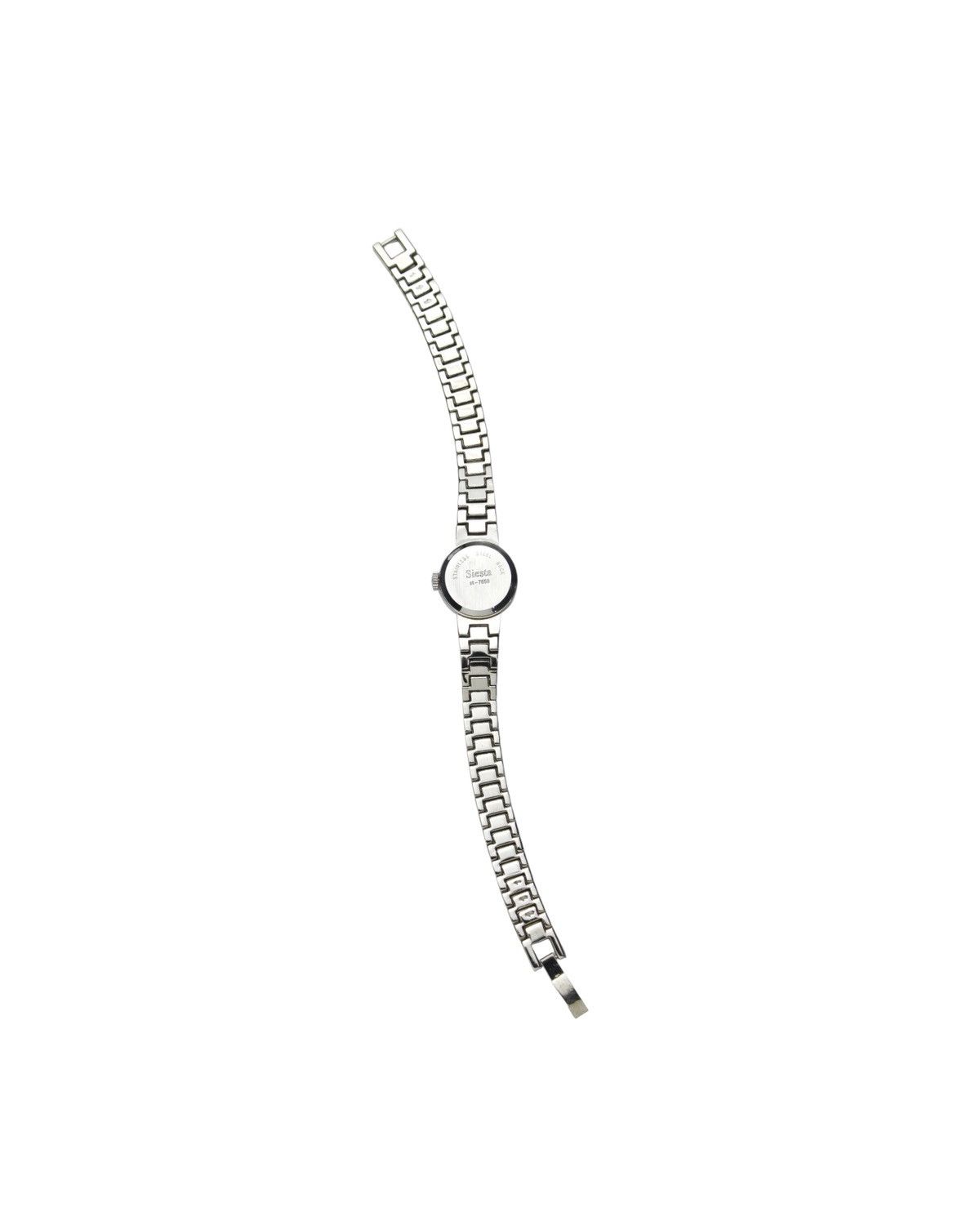 Japanese Brand × Vintage 1980S SIESTA SILVER TEXTURED BRACELET QUARTZ WATCH Size ONE SIZE - 3 Thumbnail