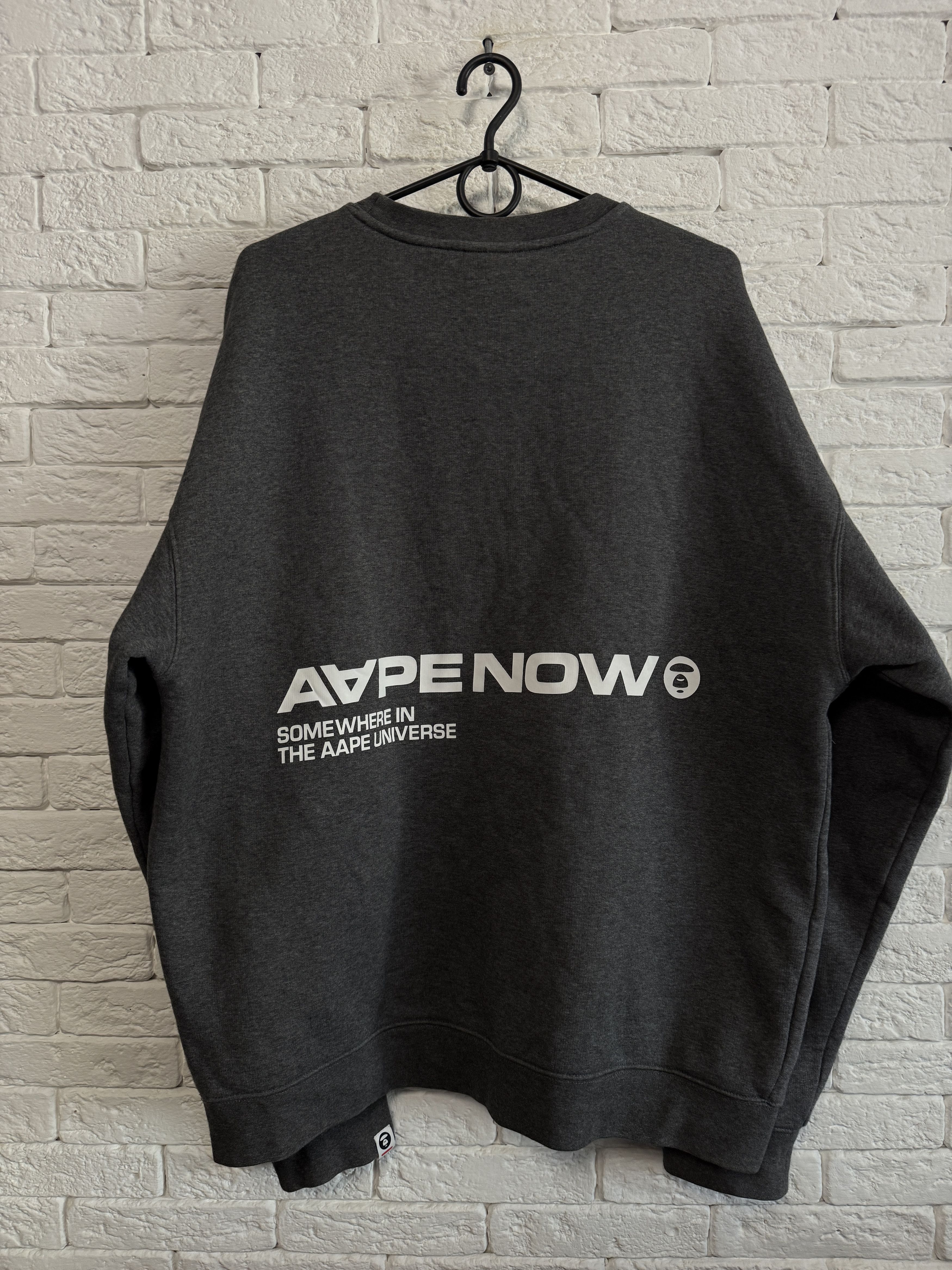 Aape Sweatshirt AApe Universe Big Logo Sz XL Size US XL / EU 56 / 4 - 6 Thumbnail