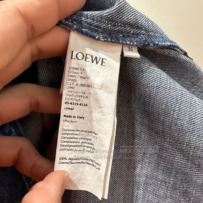Loewe Loewe 25SS Collar Logo Denim Shirt Size XS / US 0-2 / IT 36-38 - 4 Thumbnail
