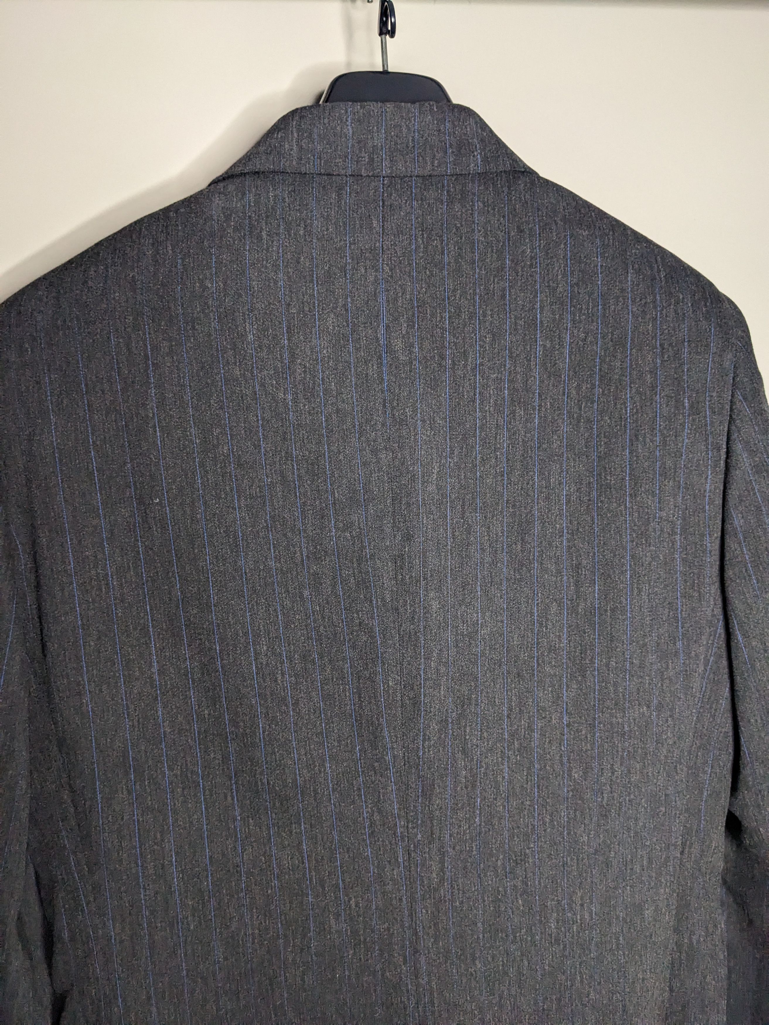 Dolce & Gabbana VTG 90s Dolce Gabbana Pinstripe Blazer Suit Jacket 42R Wool Size 42R - 8 Thumbnail