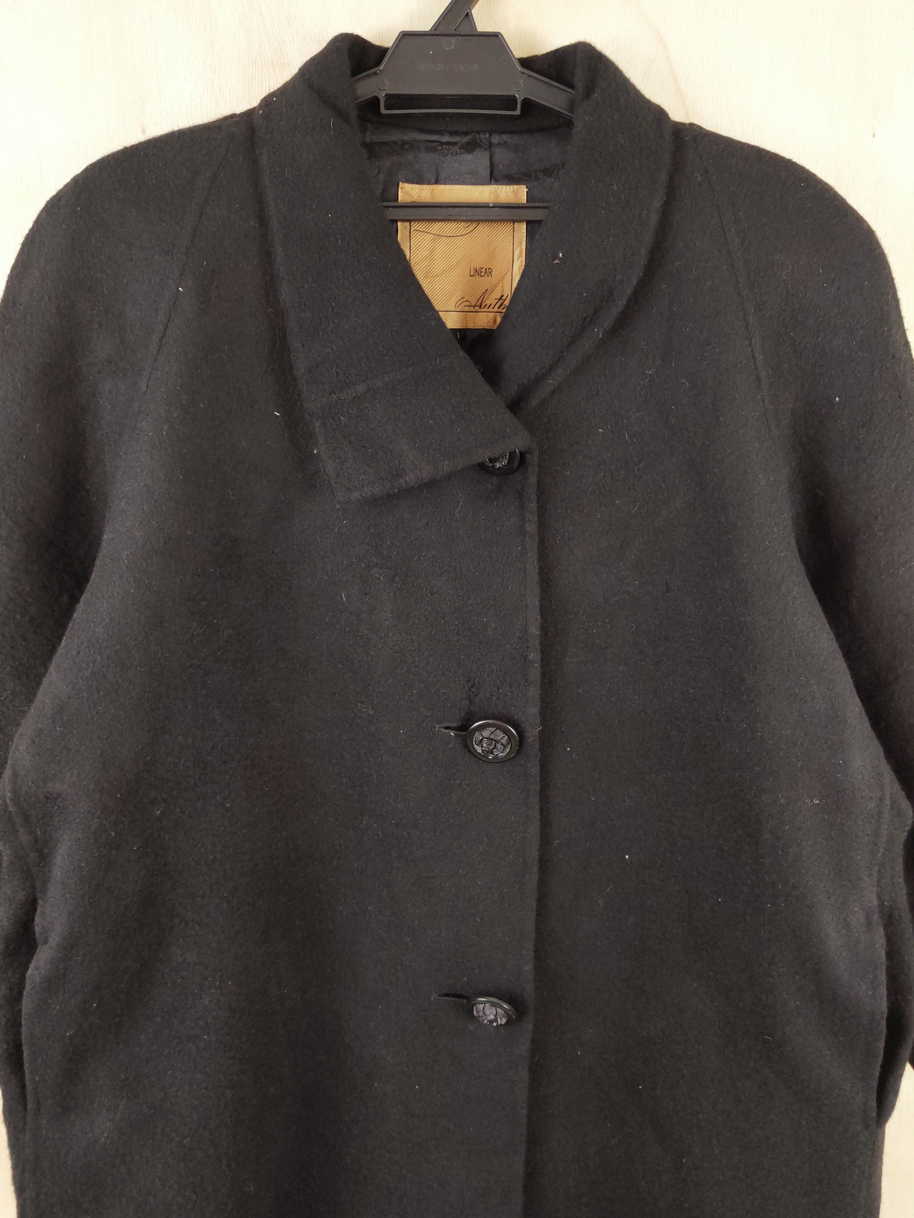 Vintage 💥 LUXURY DESIGN FASHION BY Linear Black Jackets Size L / US 10 / IT 46 - 2 Thumbnail