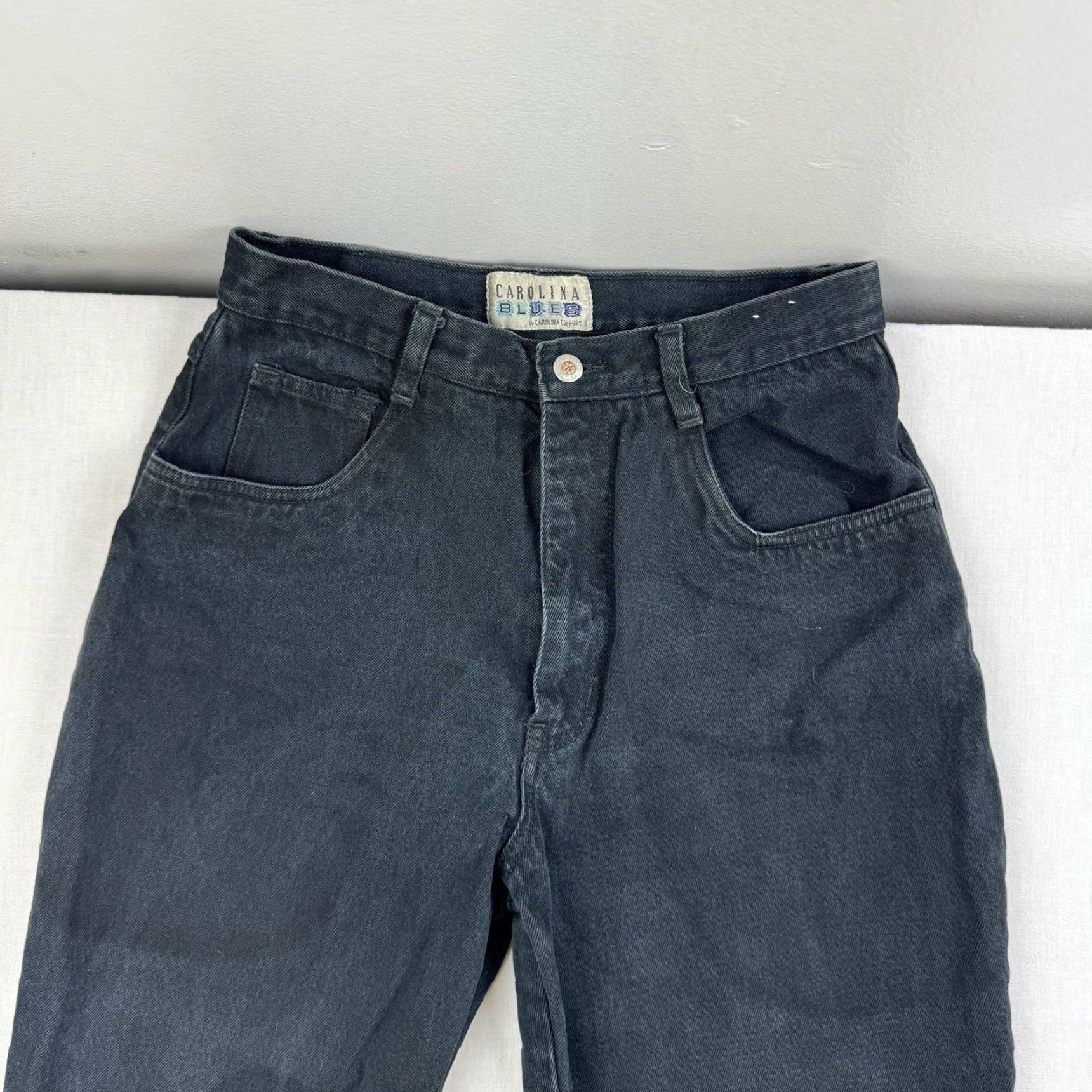 Vintage VINTAGE Carolina Blues Jeans Womens 14 Black Mom Jeans High Waist 90s Y2K Size 36" / US 14 / IT 50 - 2 Thumbnail