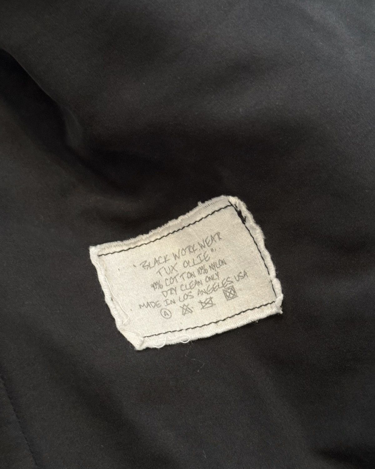 Greg Lauren Sz2 1/1 Black Workwear Tux Ollie Blazer Patchwork Jacket Size US M / EU 48-50 / 2 - 7 Thumbnail