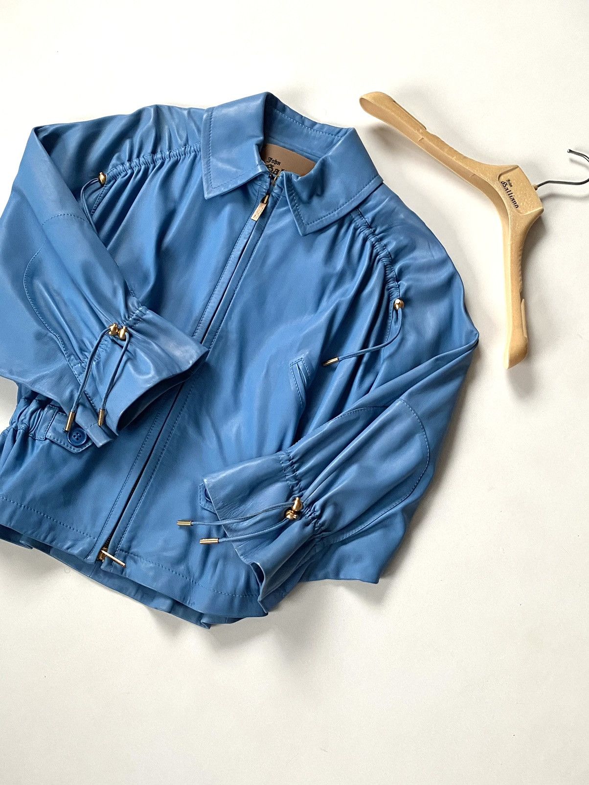 Dior 🔥Rare John Galliano 2000s Lambskin Blue Leather Jacket Size S / US 4 / IT 40 - 1 Thumbnail