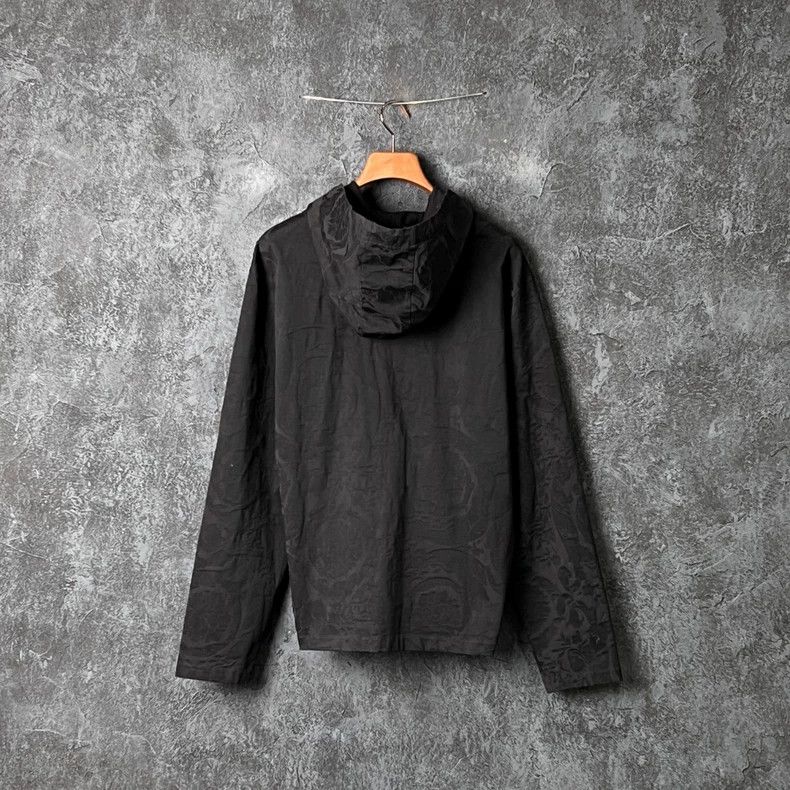 Versace Versace Dark drawstring hooded sweatshirt jacket Size US XL / EU 56 / 4 - 2 Thumbnail