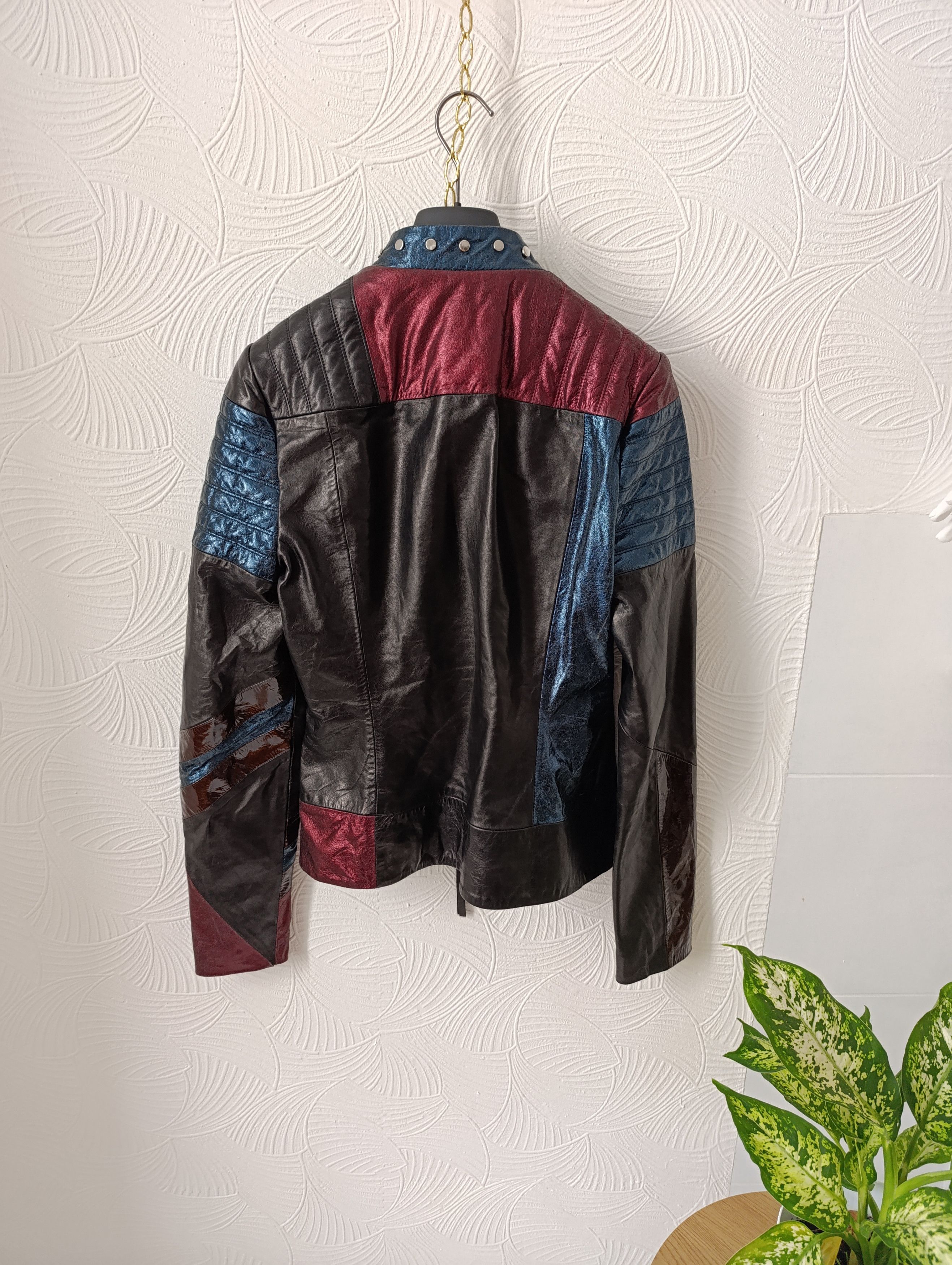 Just Cavalli JUST ROBERTO CAVALLI COUTURE 2013 LEATHER BIKER JACKET Size XL / US 12-14 / IT 48-50 - 14 Thumbnail
