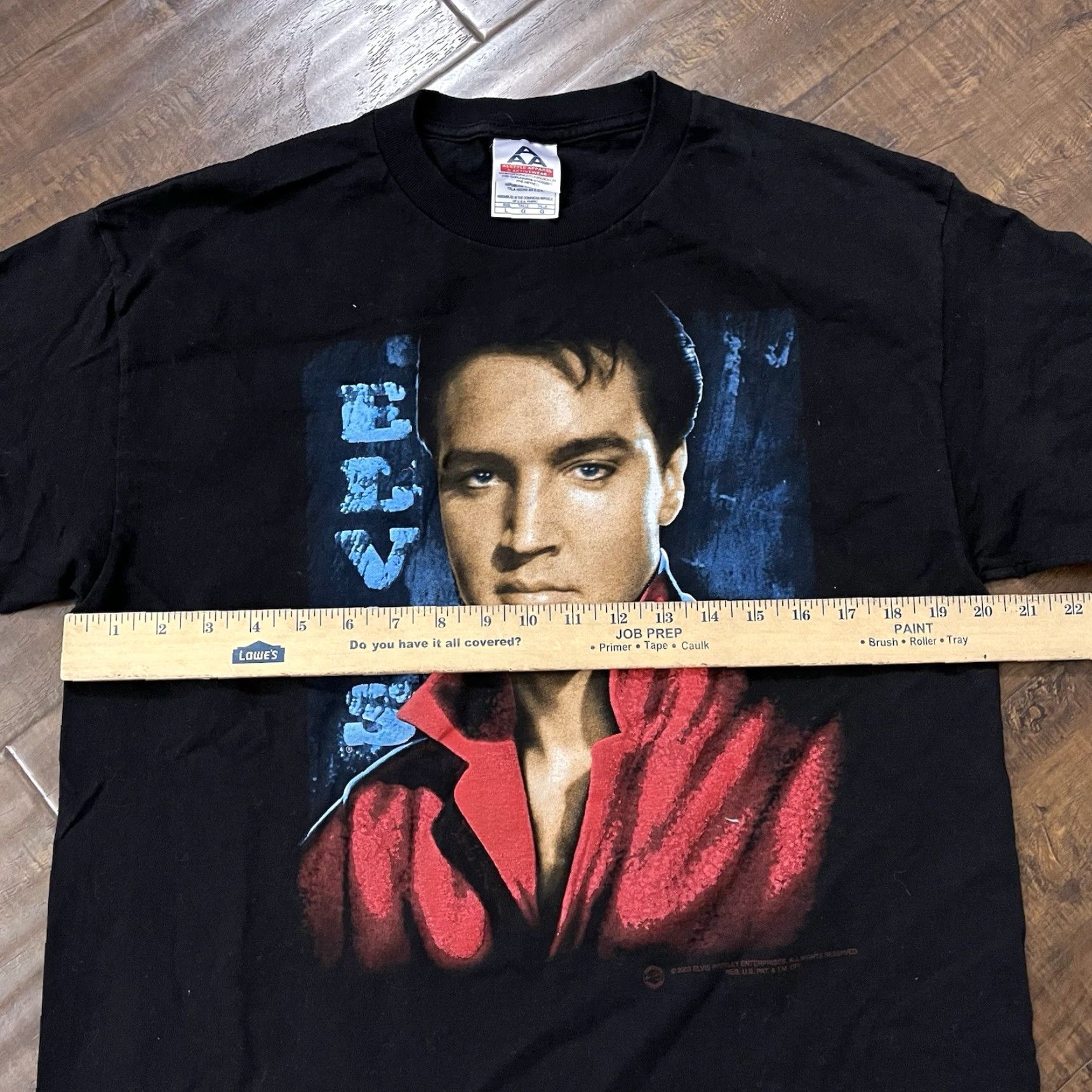 Vintage VINTAGE Elvis Presley Graphic Big Face Mens Large Black 2003 Graceland Rock T-Shirt - 90s Band Music Size US L / EU 52-54 / 3 - 5 Thumbnail