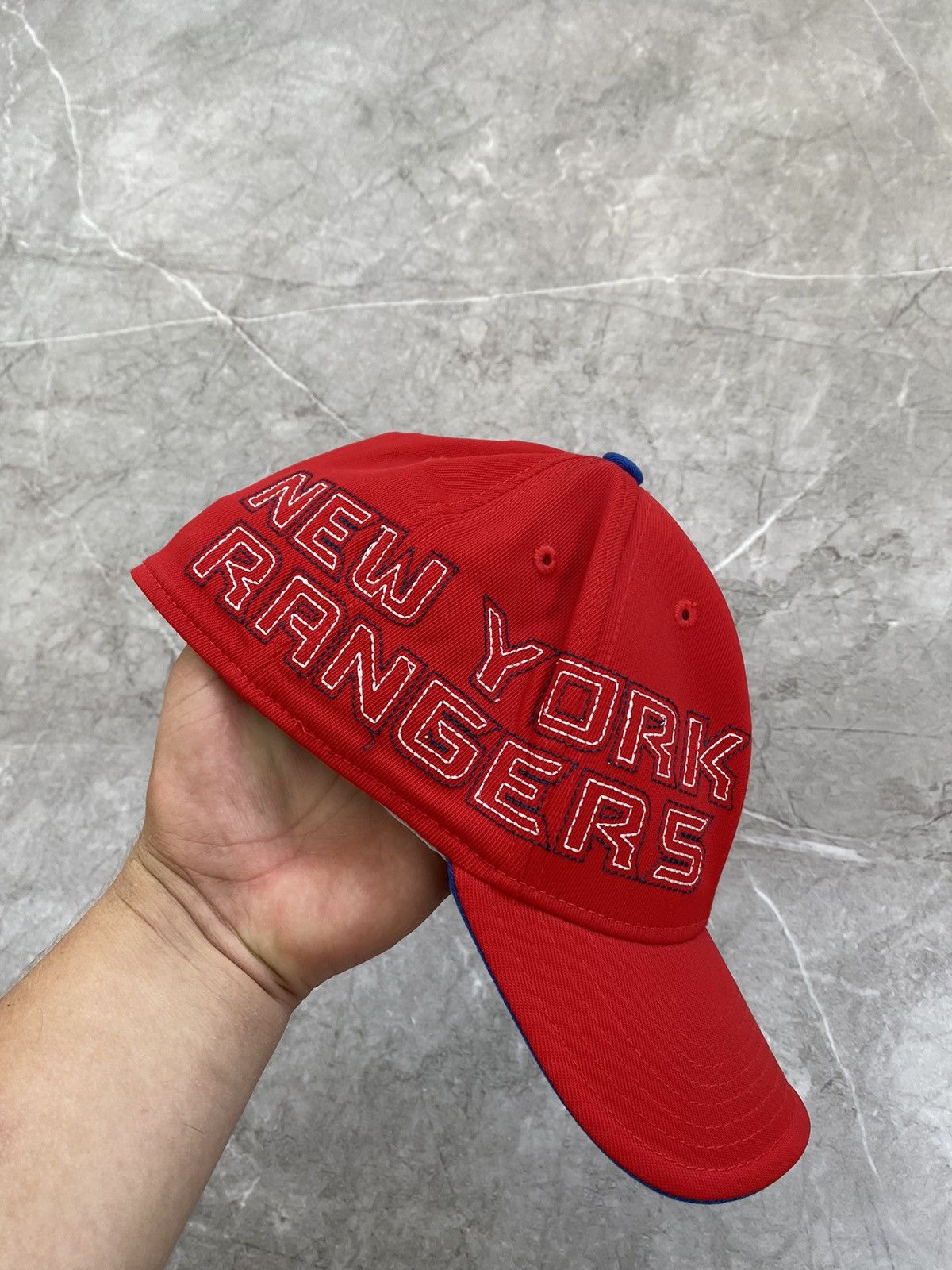 Reebok Vintage Reebok NHL New York NY Rangers Nylon Cap Hockey Y2K Size ONE SIZE - 3 Thumbnail