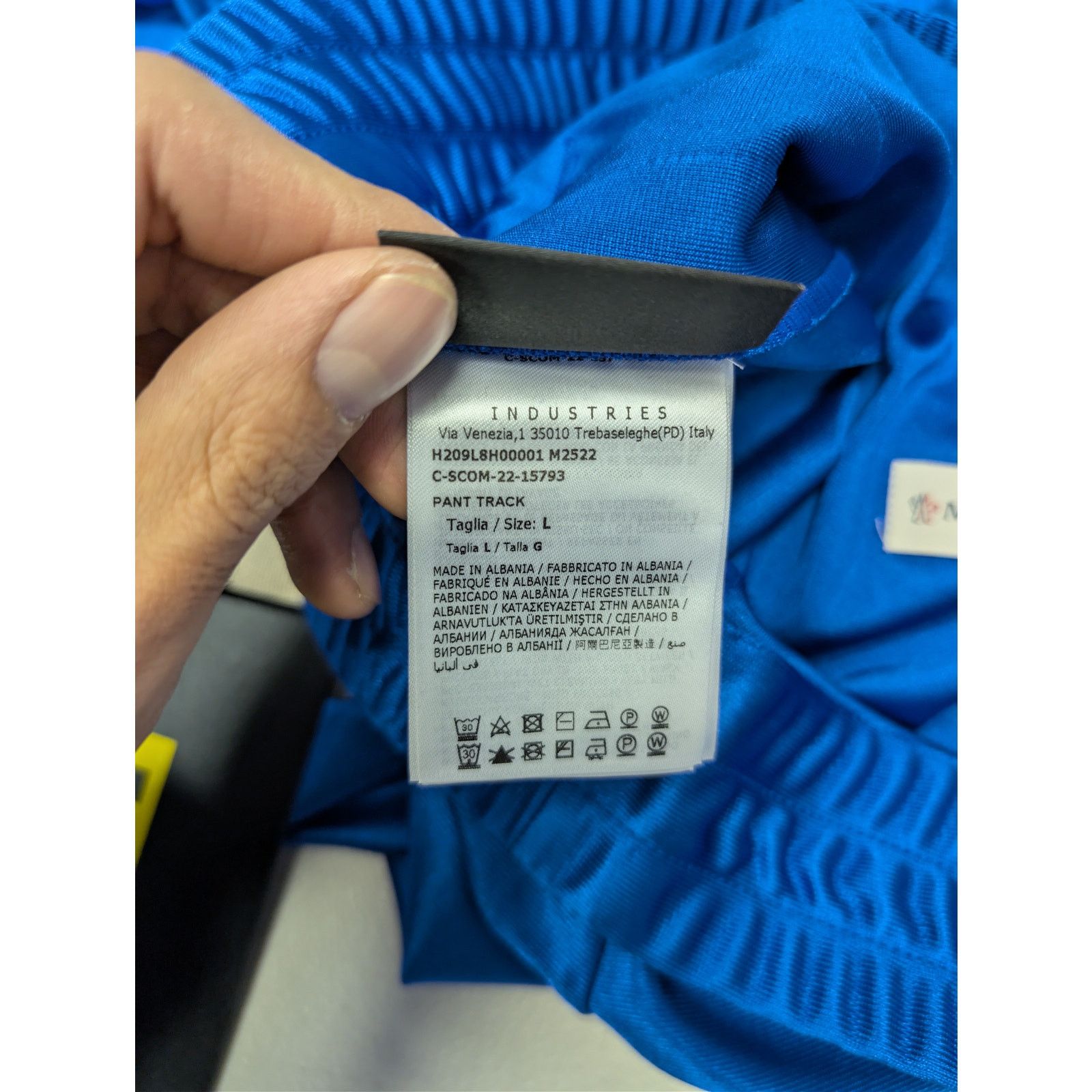 Moncler × Palm Angels o1rshd1 Q:2 / Shiny Track Pants in Blue Size US 34 / EU 50 - 18 Thumbnail