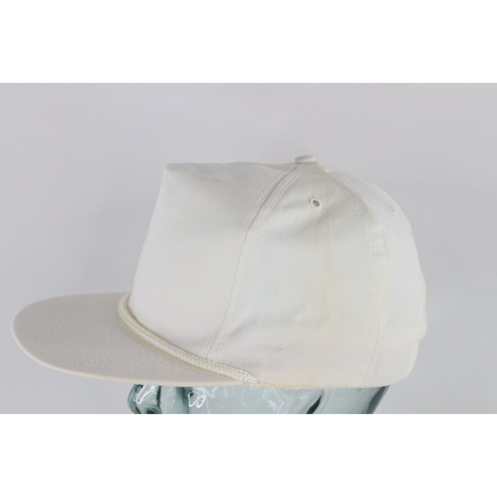 Vintage Deadstock Vintage 90s Streetwear Roped Leather Strapback Hat Size ONE SIZE - 3 Thumbnail