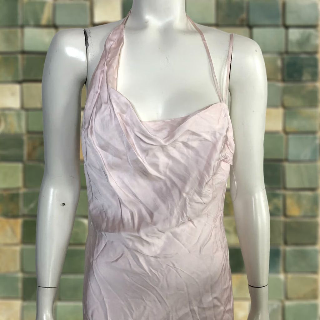 Vintage Bardot Astrid Mini Dress Medium Pink Satin 100% Viscose Revolve MINT HRJ Size M / US 6-8 / IT 42-44 - 1 Thumbnail