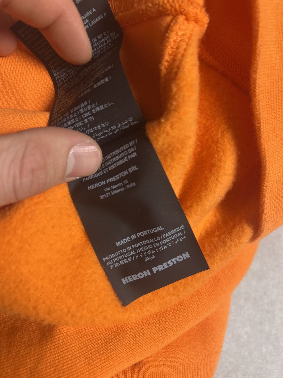 Heron Preston Orange Embossed Heron Preston Pullover Size US XL / EU 56 / 4 - 5 Thumbnail