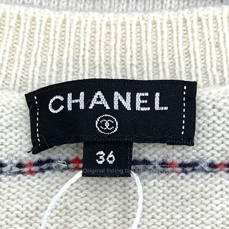 Chanel Chanel Roof Series Colour-blocked Striped Cashmere Round N Size XS / US 0-2 / IT 36-38 - 5 Thumbnail