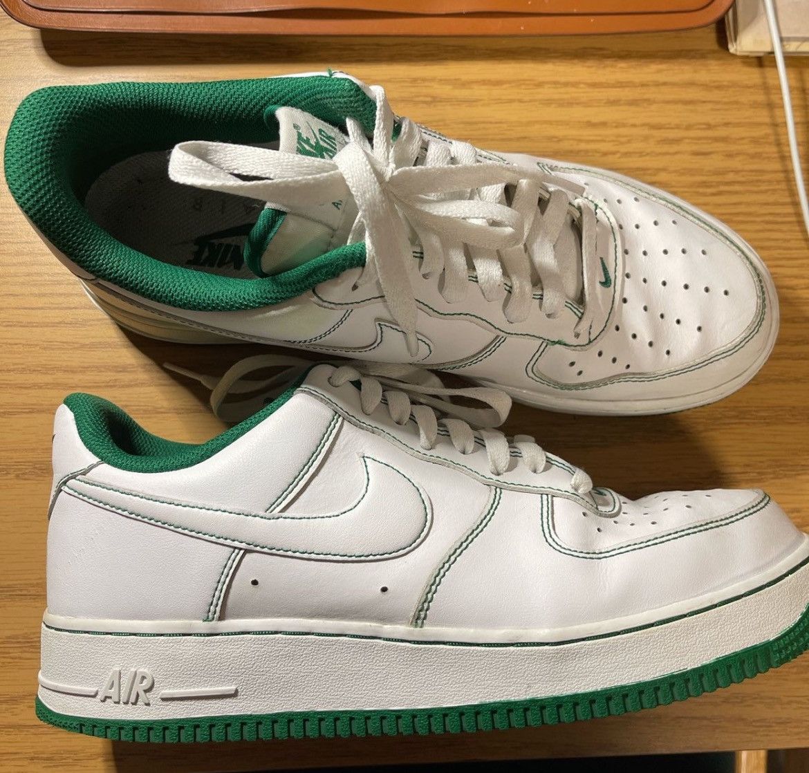 Nike Air Force 1 Pine Green 07’ contrast stitch Size US 9 / EU 42 - 1 Thumbnail