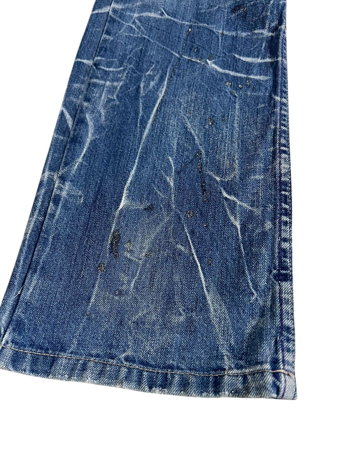 If Six Was Nine Flare Jean Nylaus Clothing Distress Claw Faded Super Rare🔥 Size US 33 - 4 Thumbnail