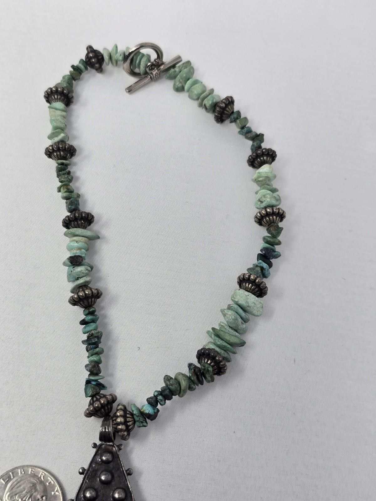 The Unbranded Brand Sterling Silver Cross Pendant Necklace w/ multiple gemstones Size ONE SIZE - 3 Thumbnail