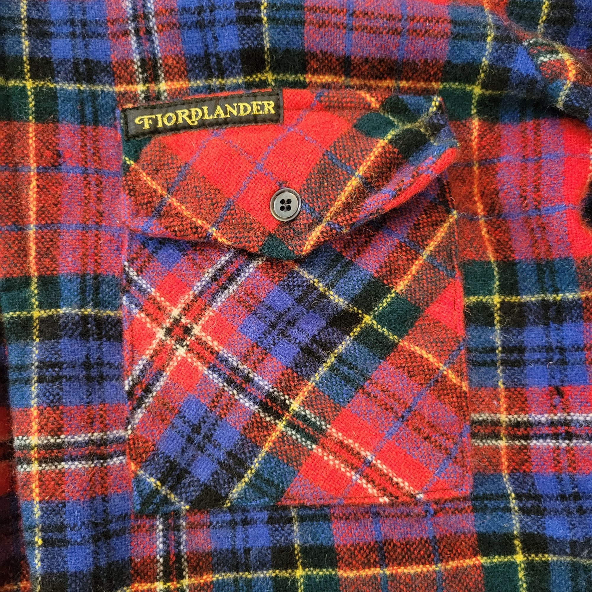 Vintage Vintage Fiordivander Red Blue Plaid Pure Wool Showerproofed Size M / US 6-8 / IT 42-44 - 8 Thumbnail