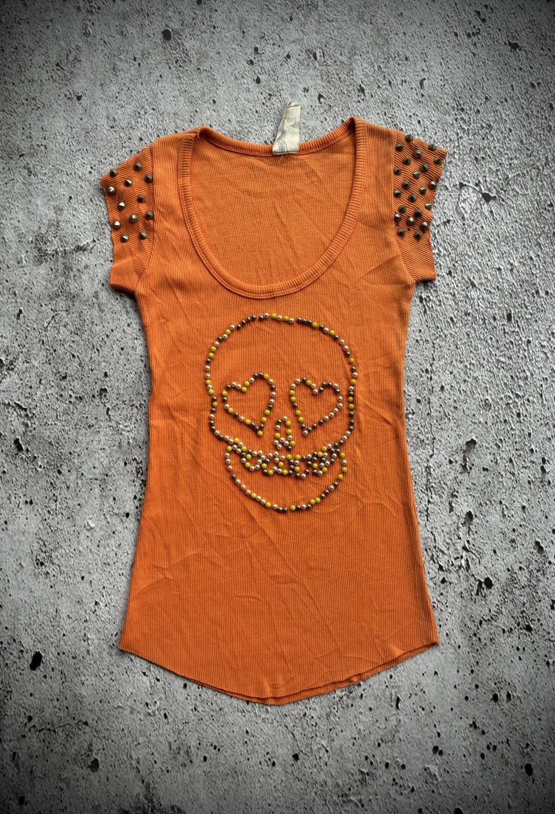 Y2k Studded Skull Women's Tshirt