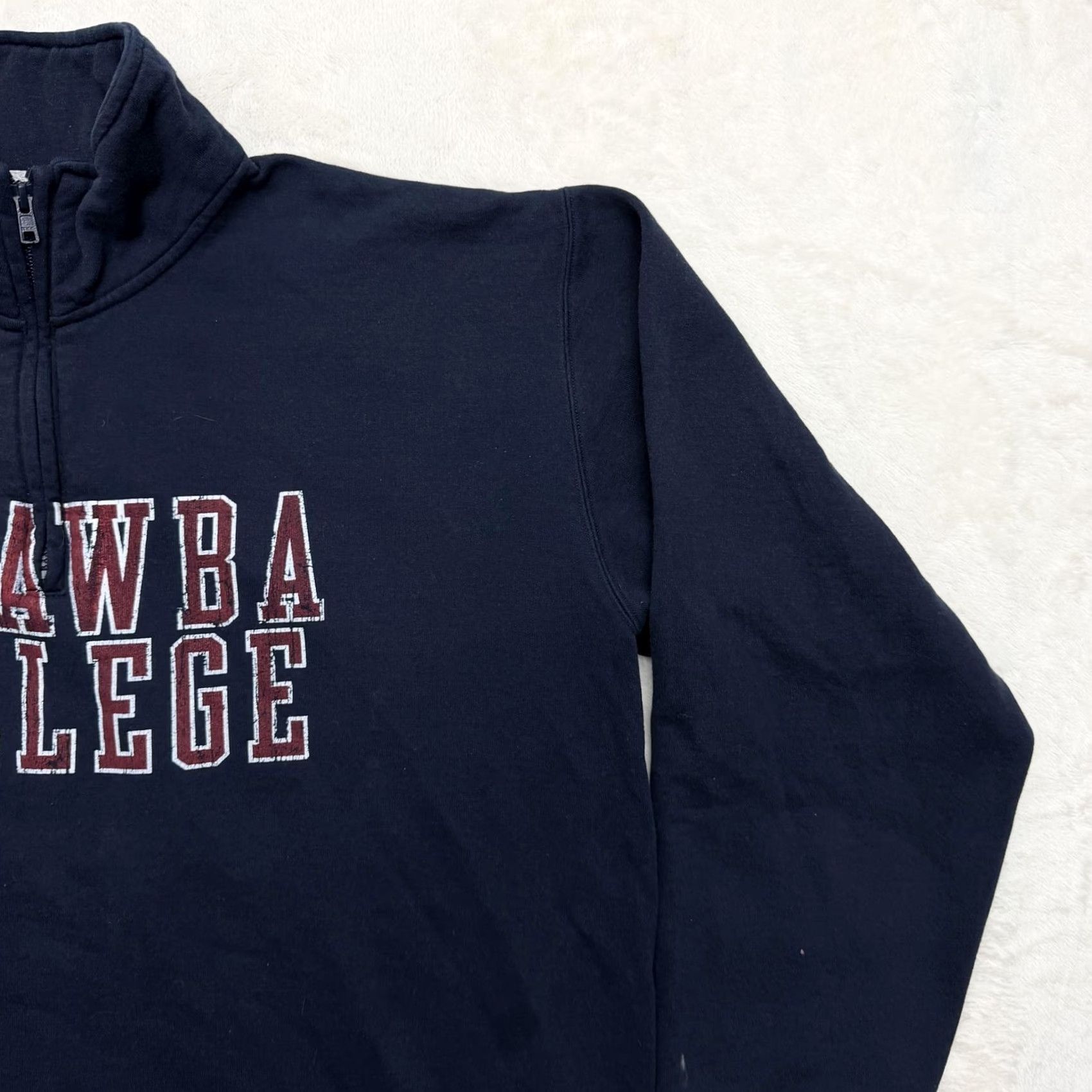 Champion Champion Catawba College Sweatshirt Men XL Blue 1/4 Zip Pullover Graphic Print College Hoodie Size US XL / EU 56 / 4 - 3 Thumbnail